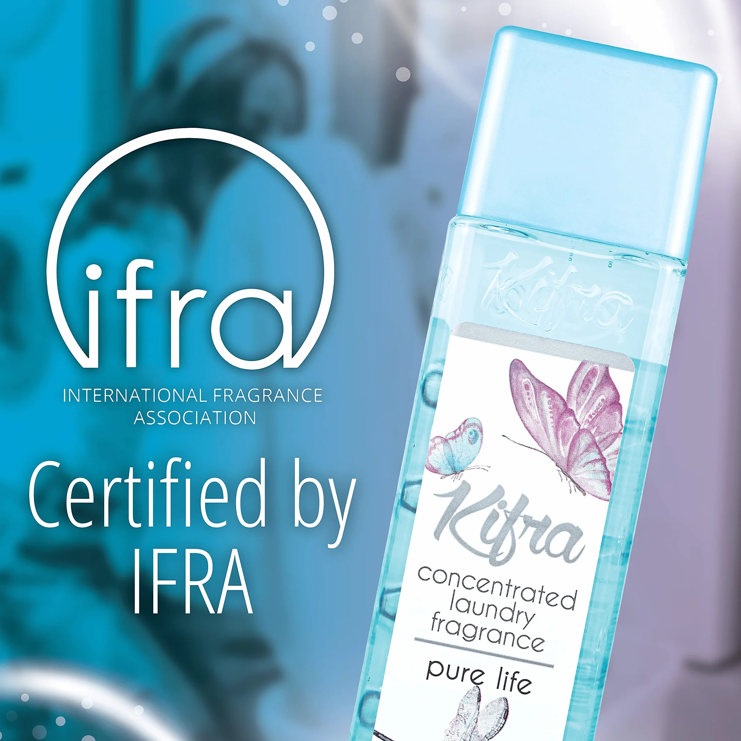Kifra Pure Life skoncentrowane perfumy do prania, płyn, 200 ml, 80 cykli prania, długotrwały zapach do prania