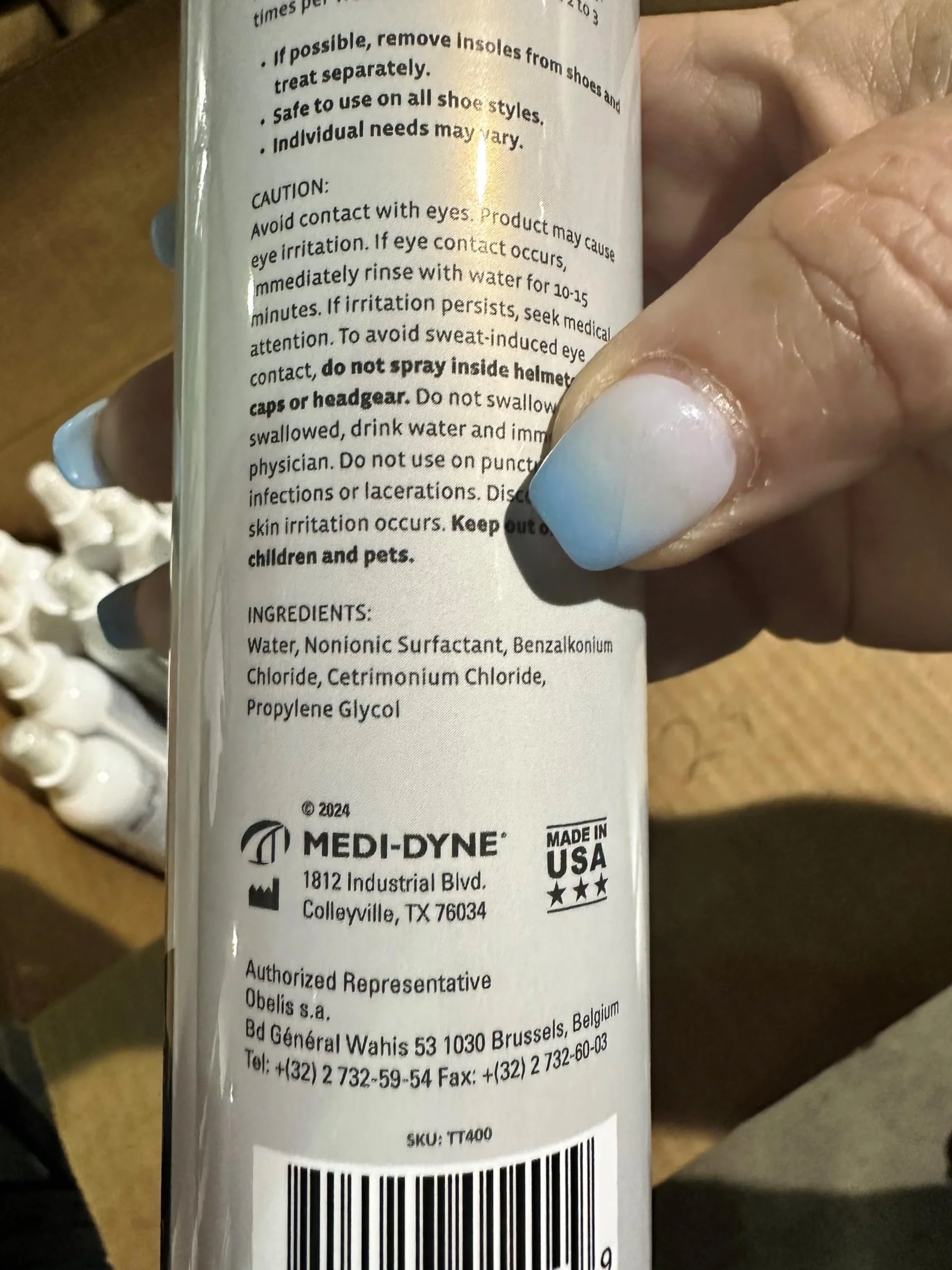 2Toms StinkFree Shoe Odor Eliminator Spray 236 ml