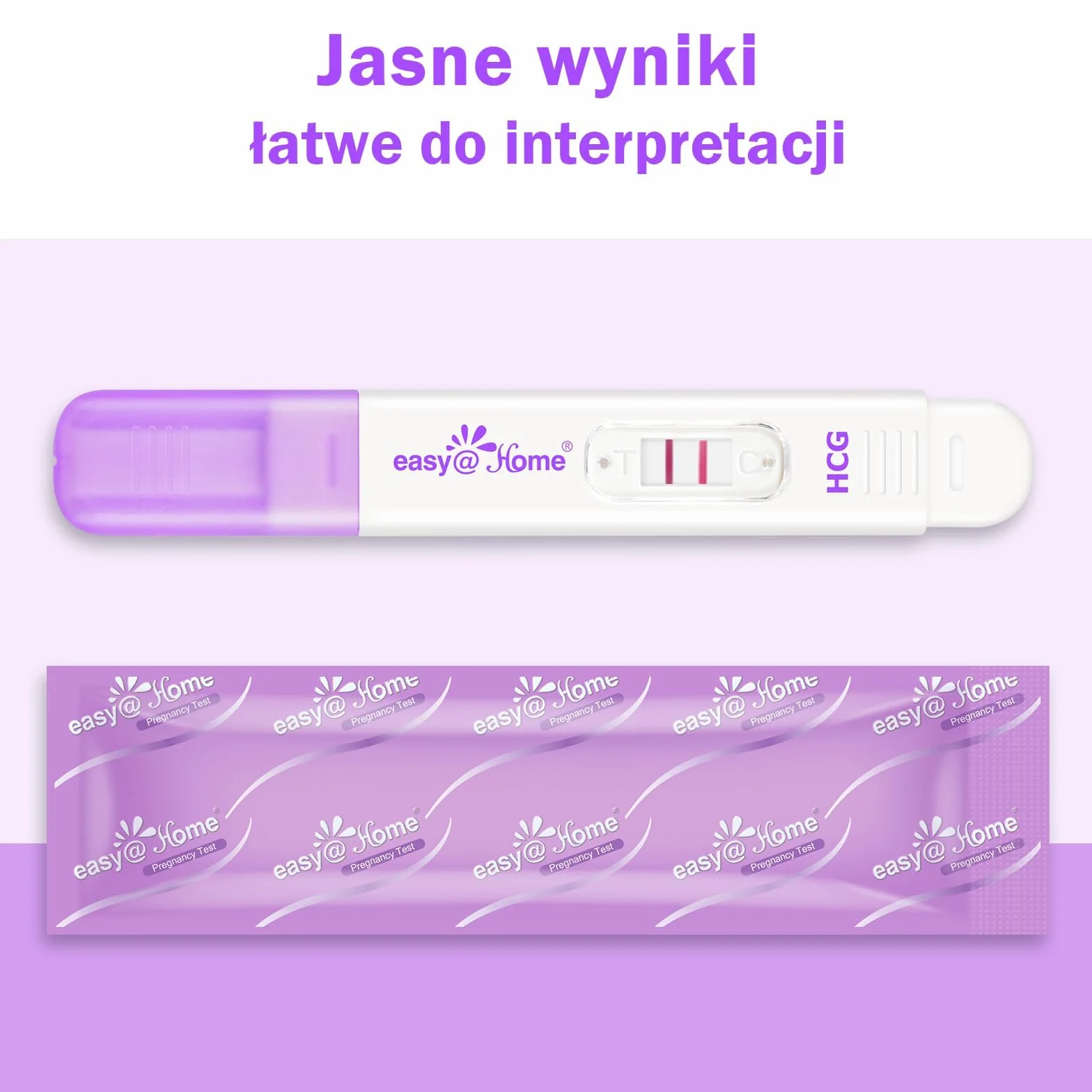 Easy@Home Wczesne testy ciążowe: 5 niezawodnych testów HCG do wykrywania wrażliwej ciąży, dokładny wynik 10 mIU/ml zapisany w aplikacji PREMOM