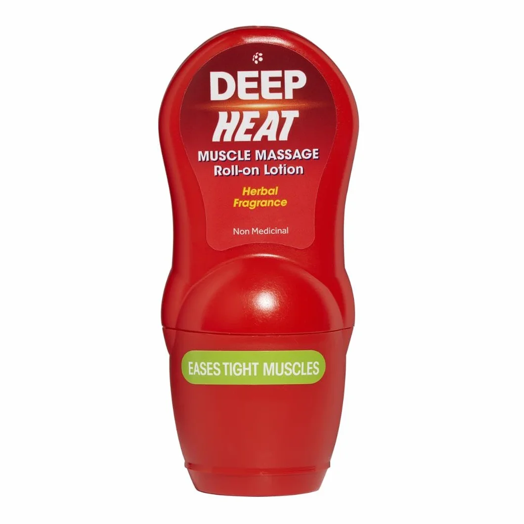 Deep Heat Balsam do masażu mięśni w rolce, aby złagodzić napięcie mięśni, 50 ml (1 szt.)