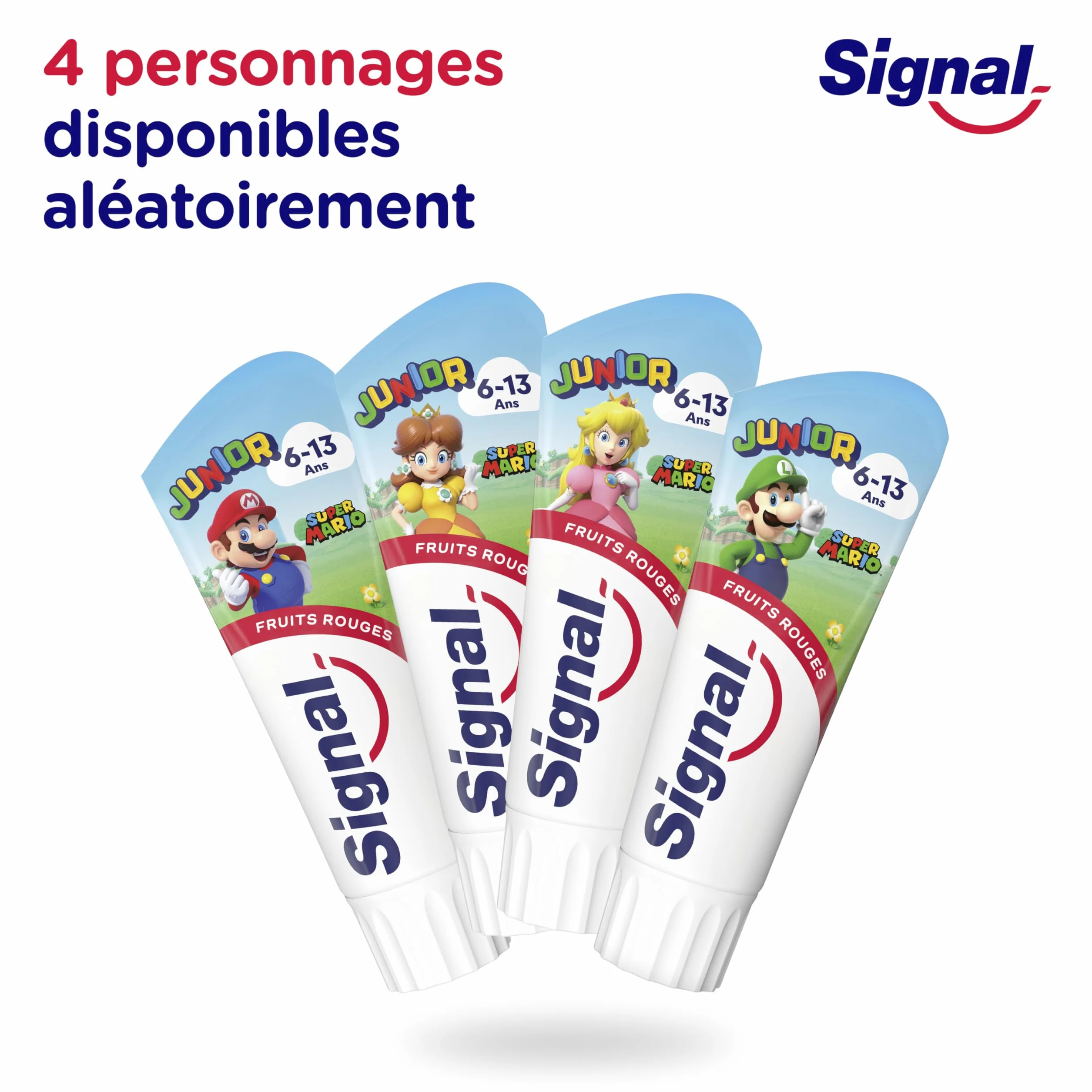 Signal Pasta do zębów Junior Super Mario Czerwone Owoce 6-13 lat 2x75ml