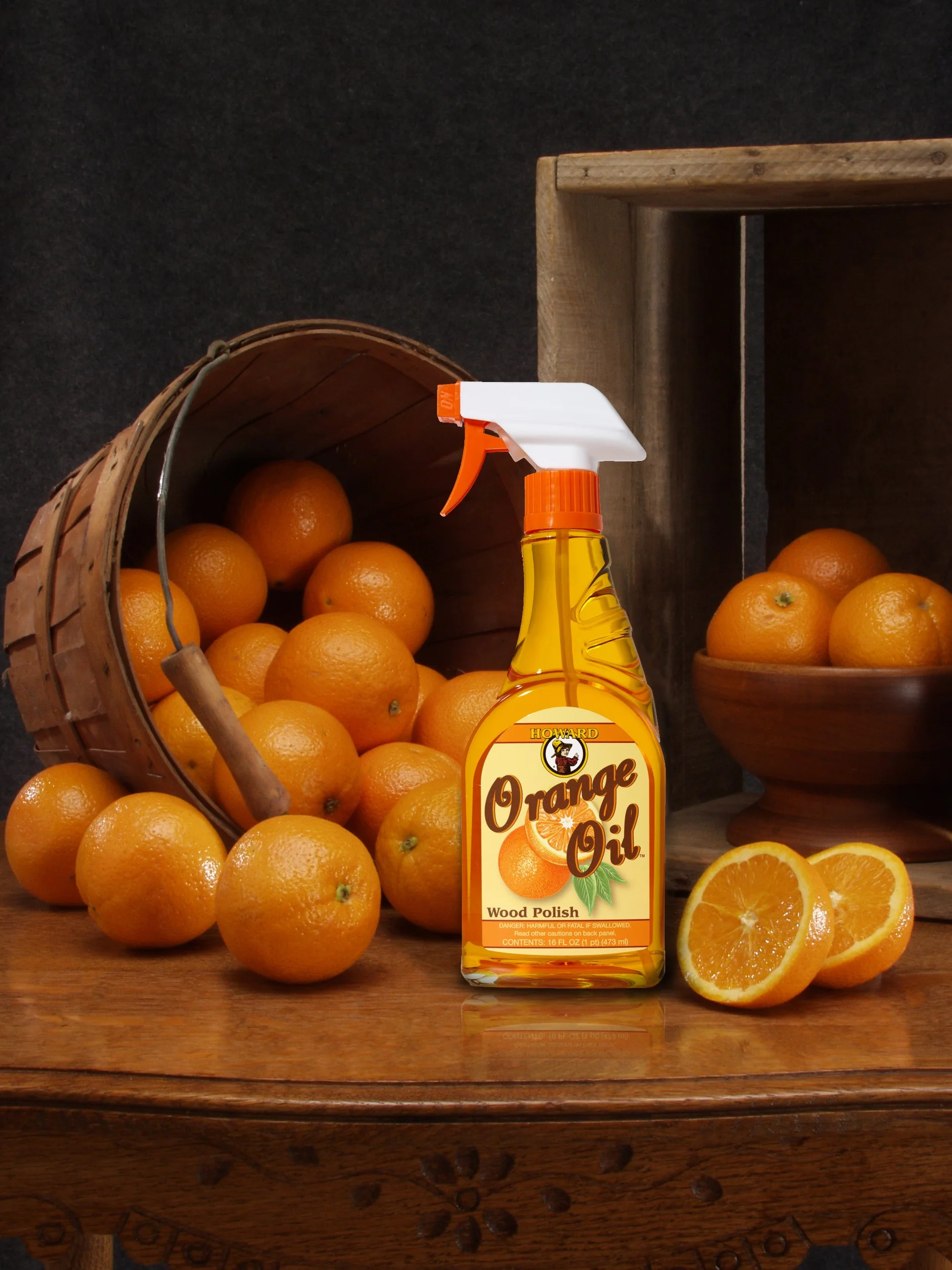Howard (0R0008) Orange Oil Wood Polish 236 ml - preparat do czyszczenia drewna