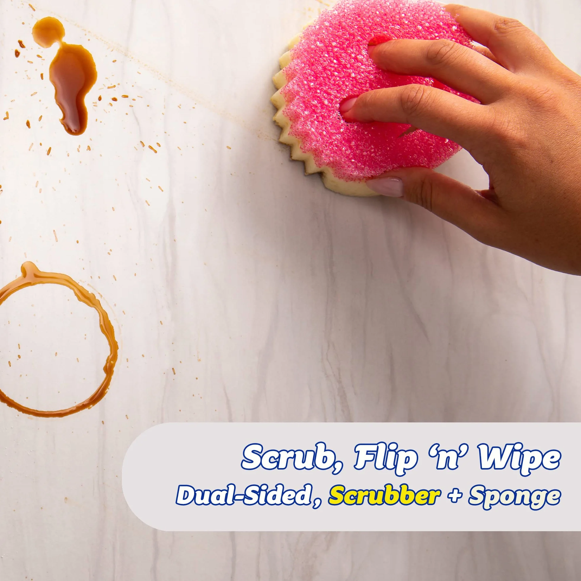 Scrub Daddy Scrub Mommy Gąbki do Czyszczenia Różowy 2 sztuki