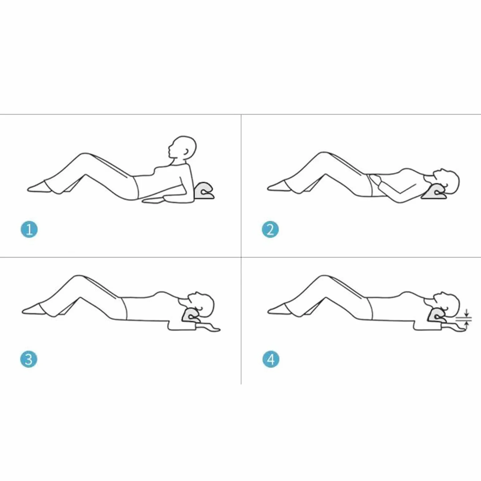 Rozprężacz karku, klin barkowy, poduszka do masażu szyi, rozciągacz szyi z punktem masażu pleców, ergonomiczna poduszka relaksacyjna dla mężczyzn i kobiet