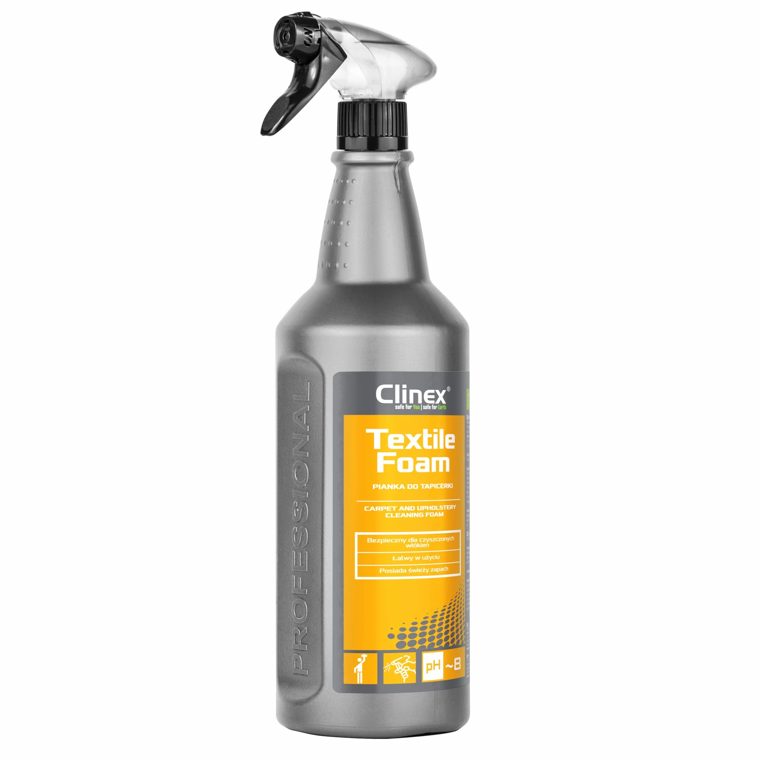 Pianka do prania czyszczenia usuwania plam z dywanów mebli i tapicerki CLINEX Textile Foam 1L