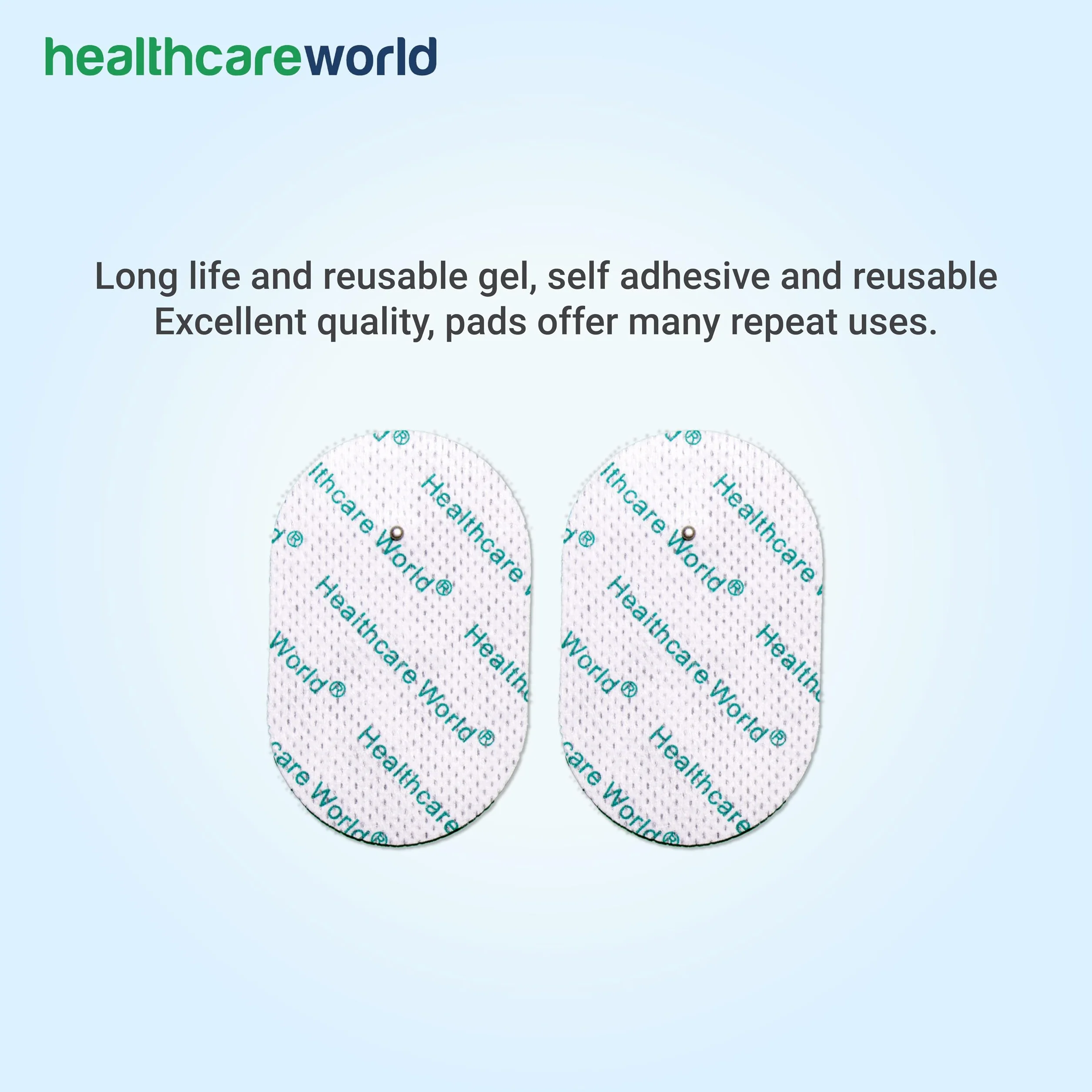 Healthcare World owalne kołki dziesiątki elektroda podkładki zestaw 16 szt.