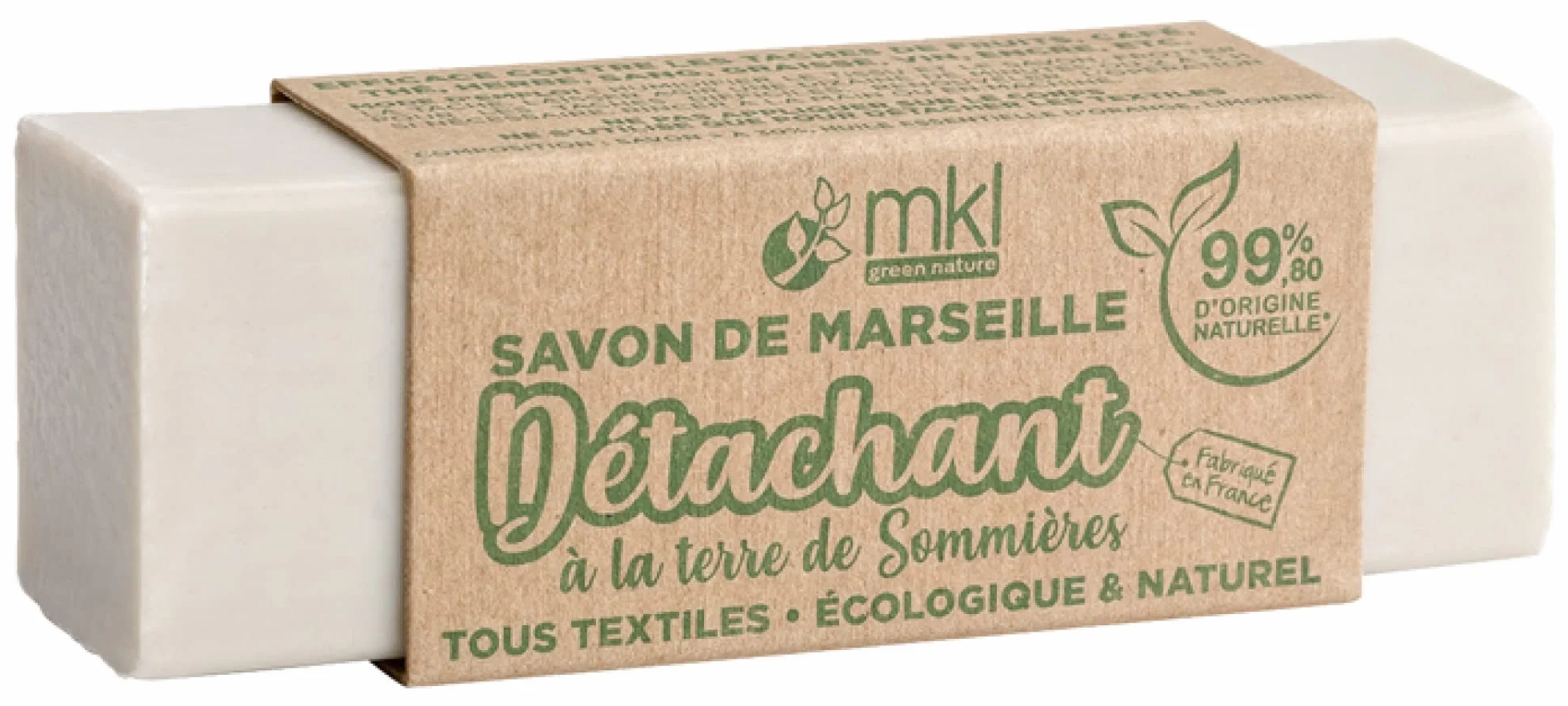 MKL Green Nature Mydło marsylia odplamiające do Ziemi de Sommières 100 g