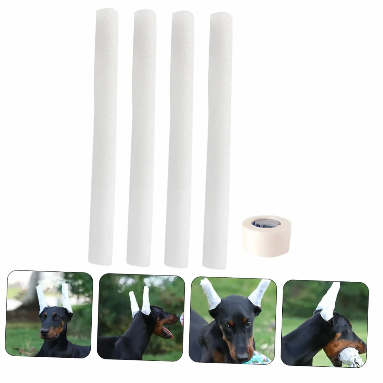 1 Zestaw Doberman Pinczer Nauszniki Zestaw Do Pozycjonowania Uszu Psa Wsparcie Dla Stojaka Na Uszy Szczeniaka Wsparcie Dla Uszu Psa Stojak Na Uszy Pręty Pinczery Psy Zestaw Do