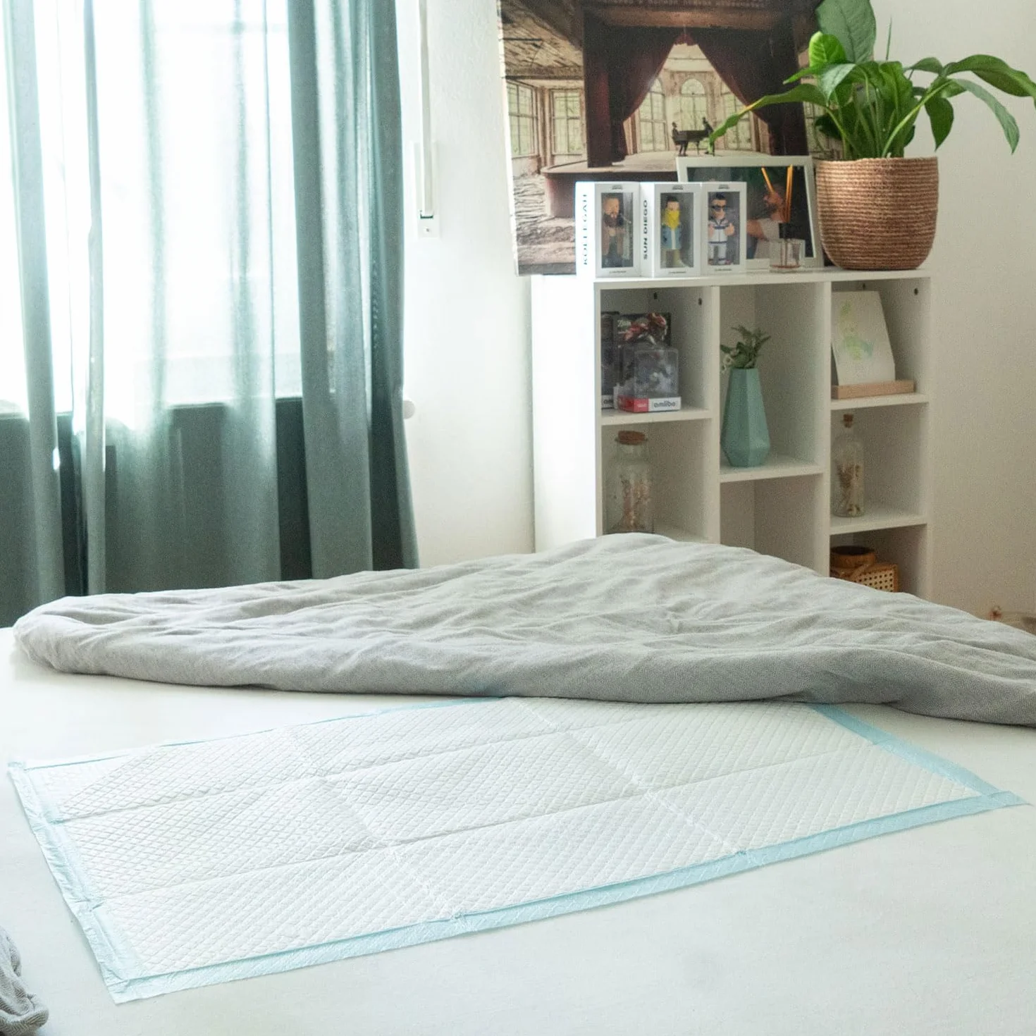 Sensalou Zestaw jednorazowych podkładek na nietrzymanie moczu, 60 x 90 cm, wodoodporne, dla dorosłych, niemowląt, seniorów, zwierząt, szpitali, pieluch