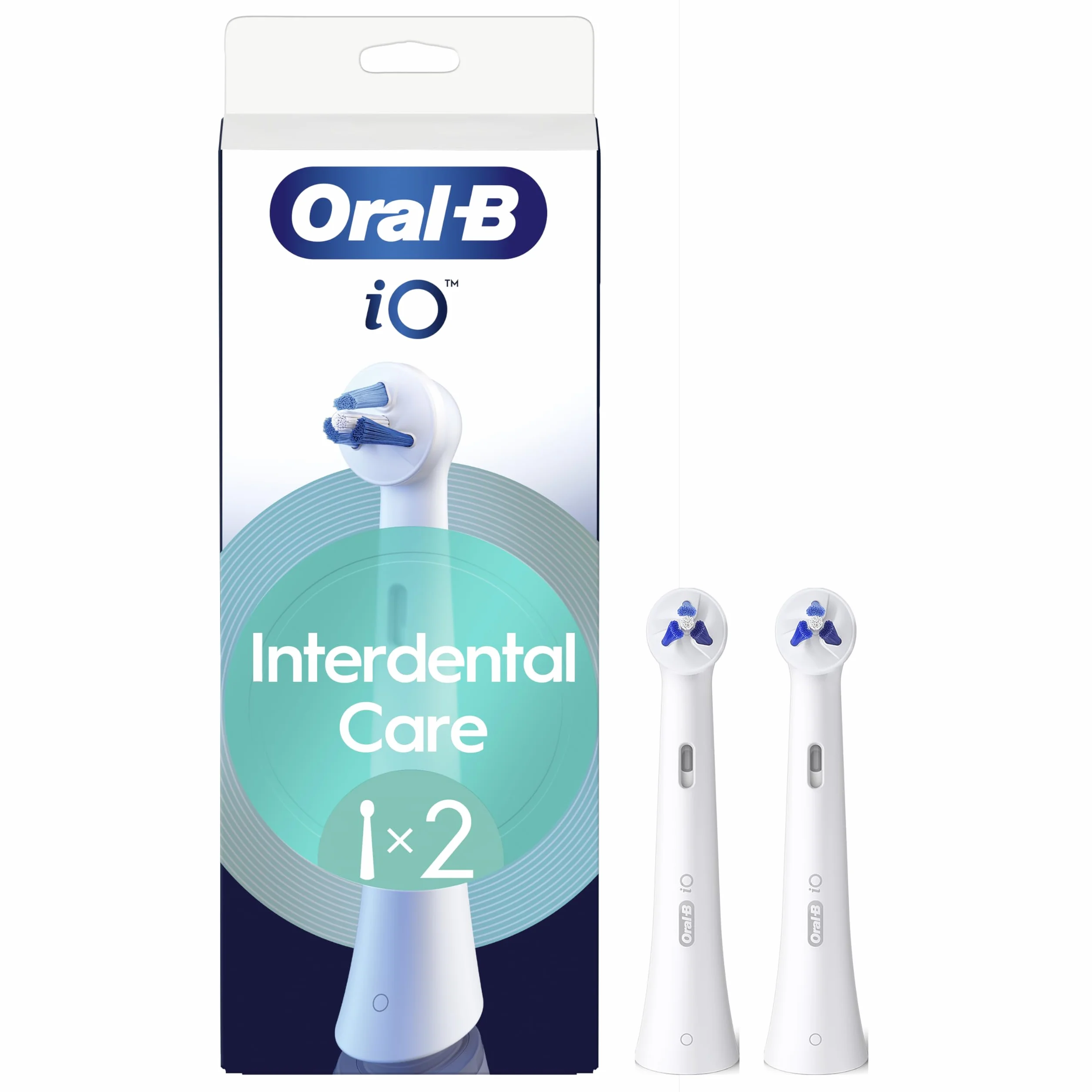 Oral-B iO Interdental Clean okrągłe szczotki x2 do aparatów ortodontycznych implantów