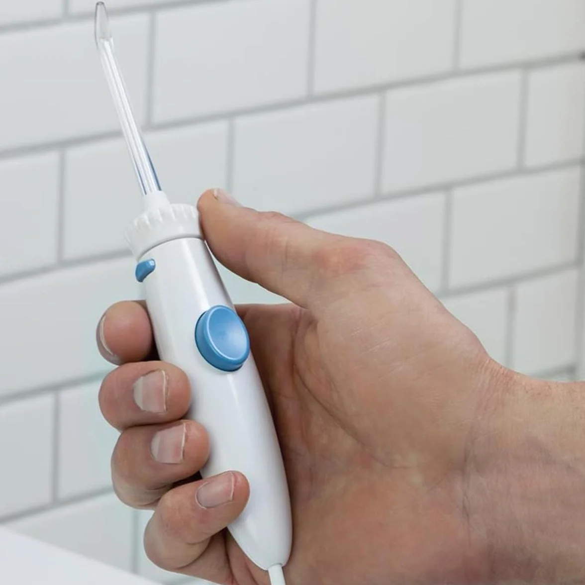 Namvo Akcesoria do higieny jamy ustnej, wąż do wody, uchwyt z tworzywa sztucznego, kompatybilny z irygatorem Water-pik Wp-100, część zamienna do efektywnej pielęgnacji zębów