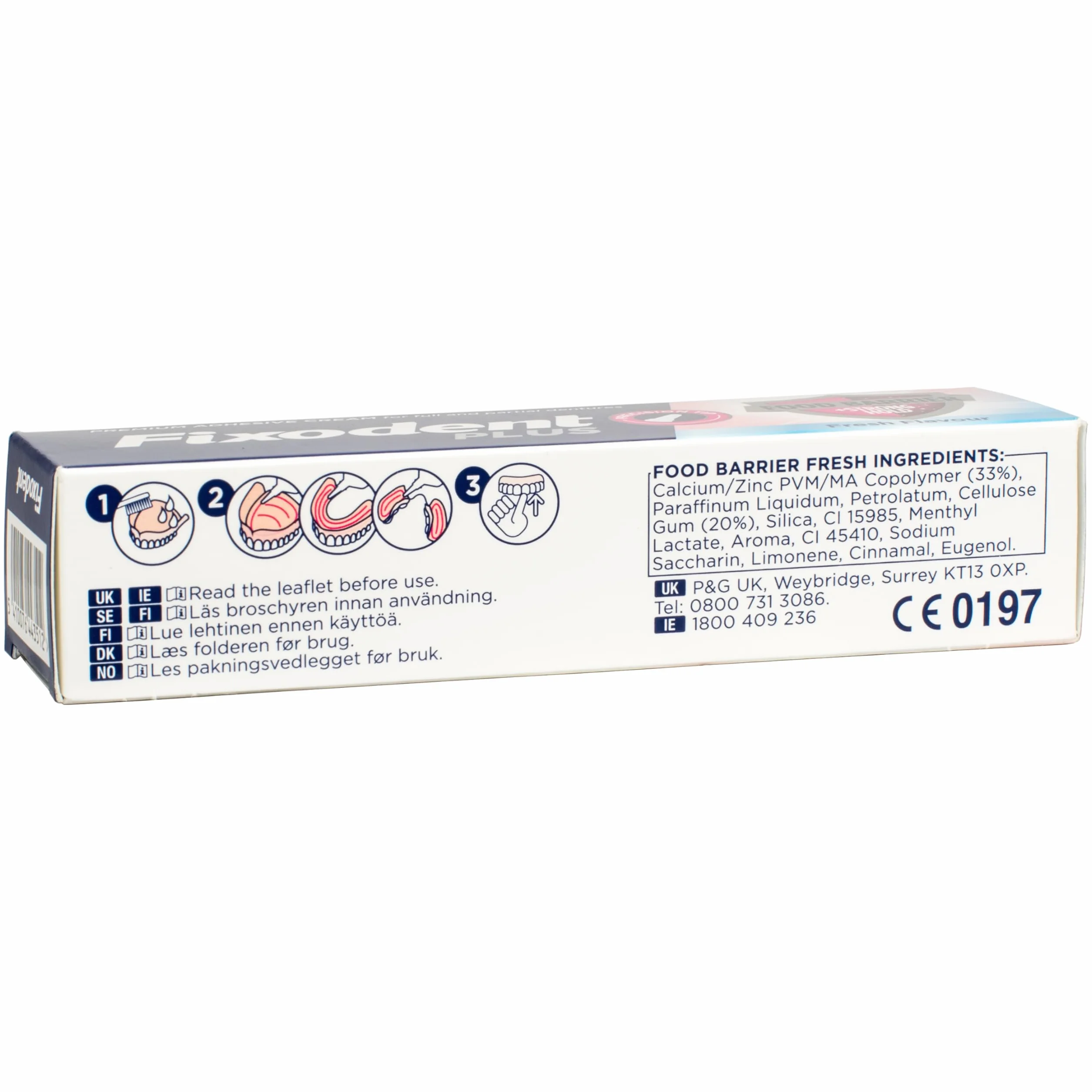 Fixodent Podwójna proteza samoprzylepna, 3 sztuki