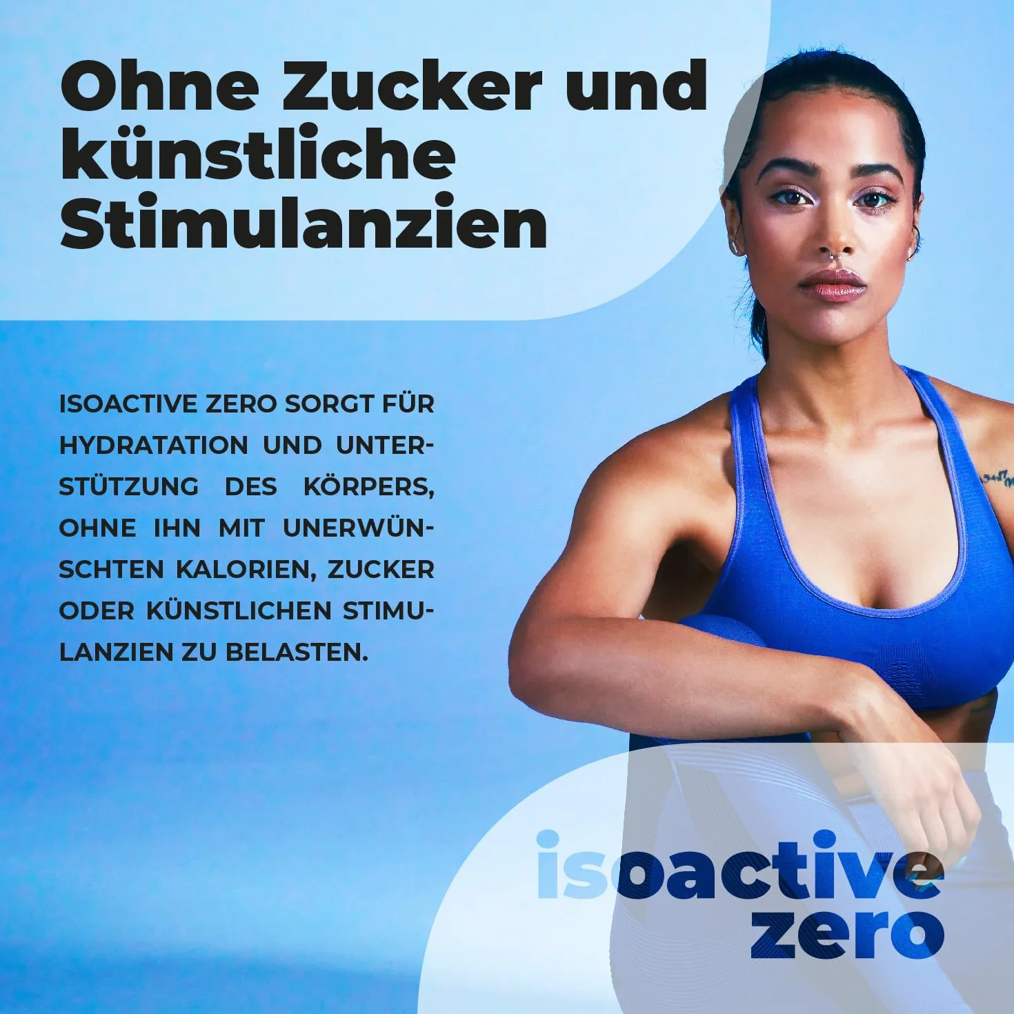 Activlab ISOACTIVE ZERO o smaku pomarańczowym – napój izotoniczny bez cukru z elektrolitami i ekstraktem z guarany, 225 g, bez kalorii, witaminy z grupy B