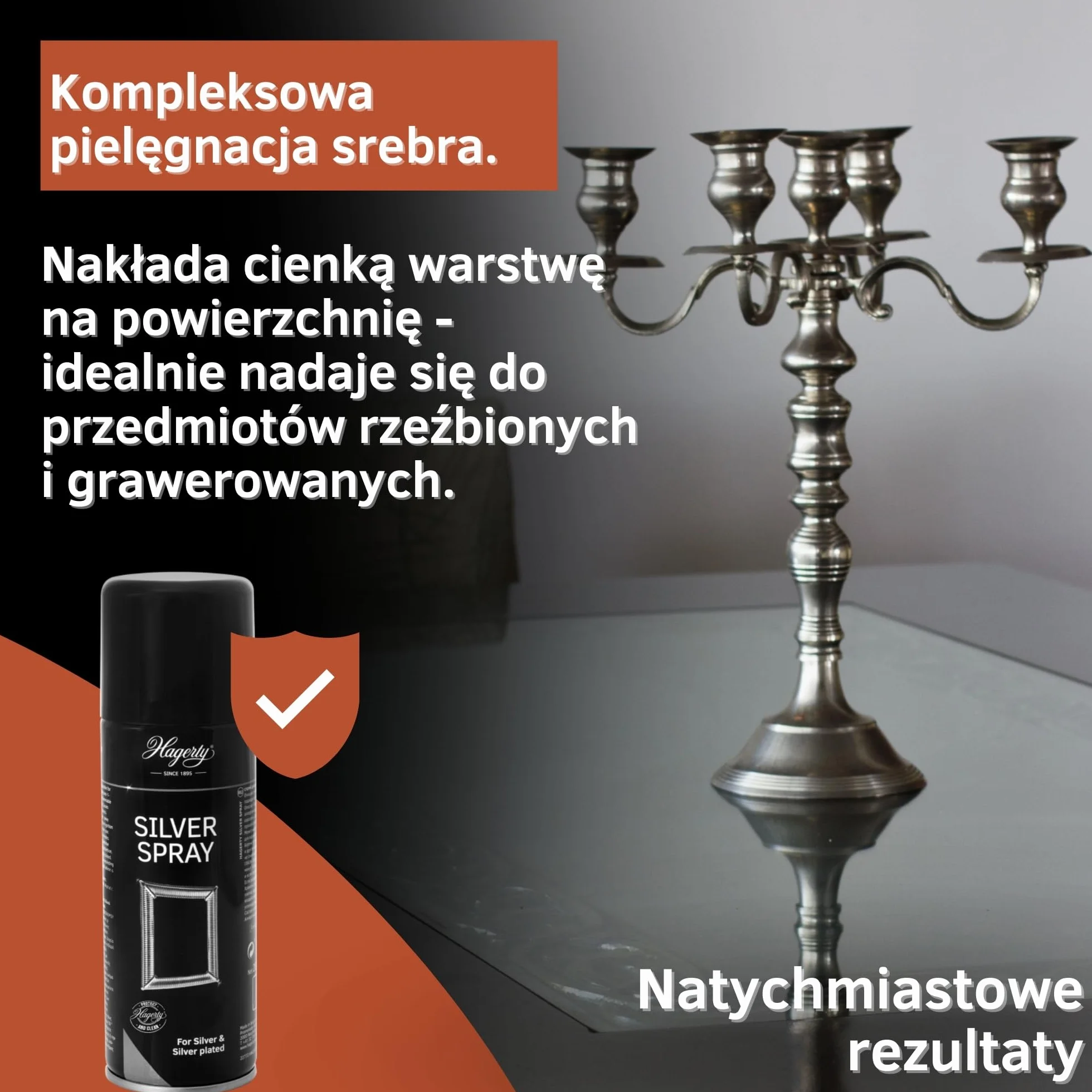 Hagerty Silver Spray Środek do czyszczenia srebra 200ml z ochroną przed nalotem