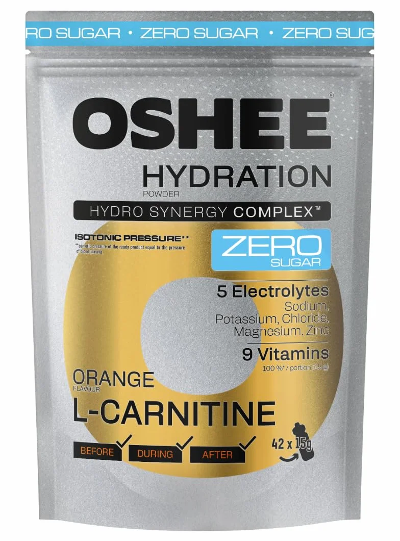 OSHEE Hydration ZERO Sugar w proszek Orange L-karnityna 630 g
