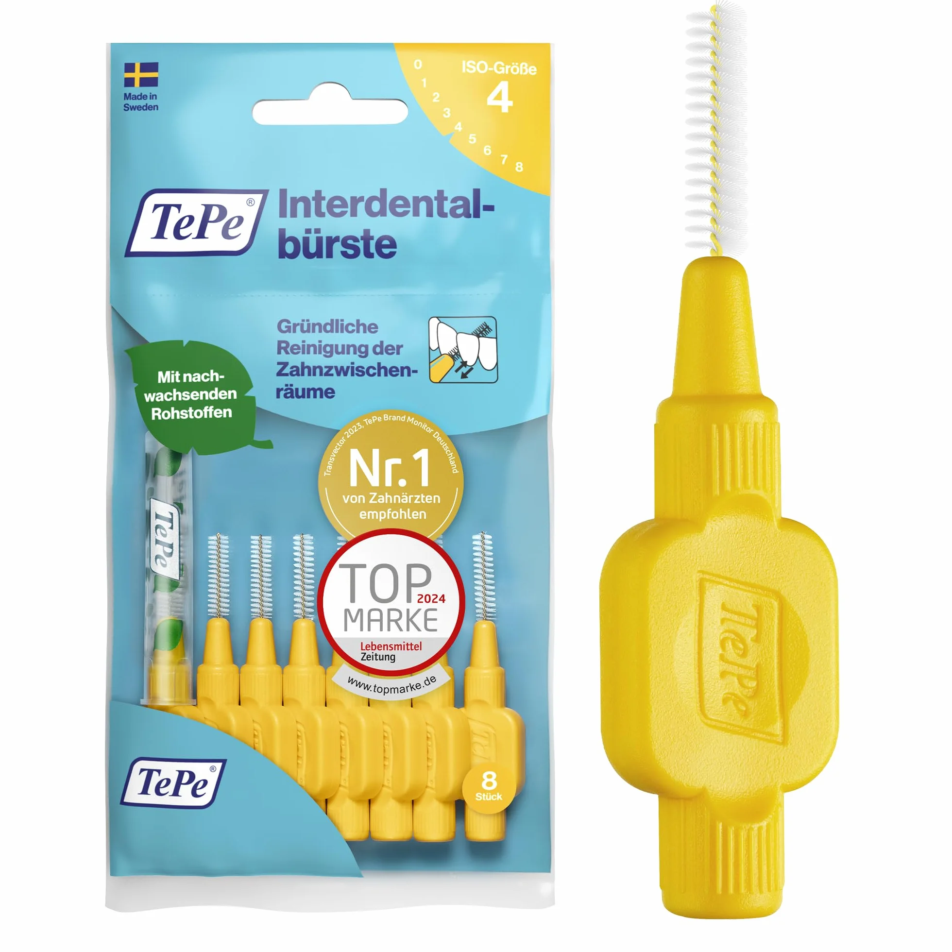 TePe Szczotka międzyzębowa, rozmiar 4, 8 sztuk