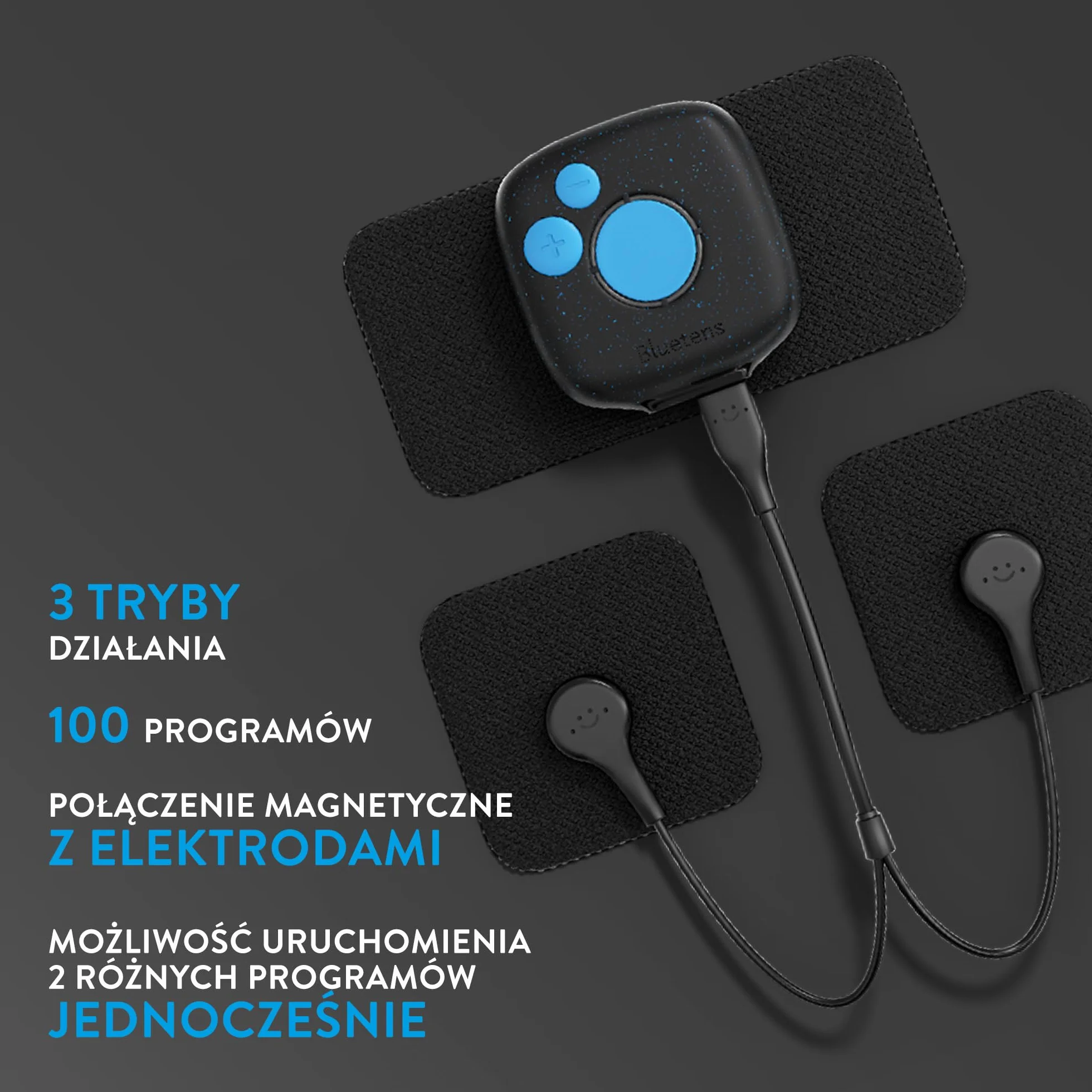 Bluetens Duo Sport 2 Bezprzewodowy Elektrostymulator EMS, Elektrostymulacja Mięśni i Łagodzenie Bólu