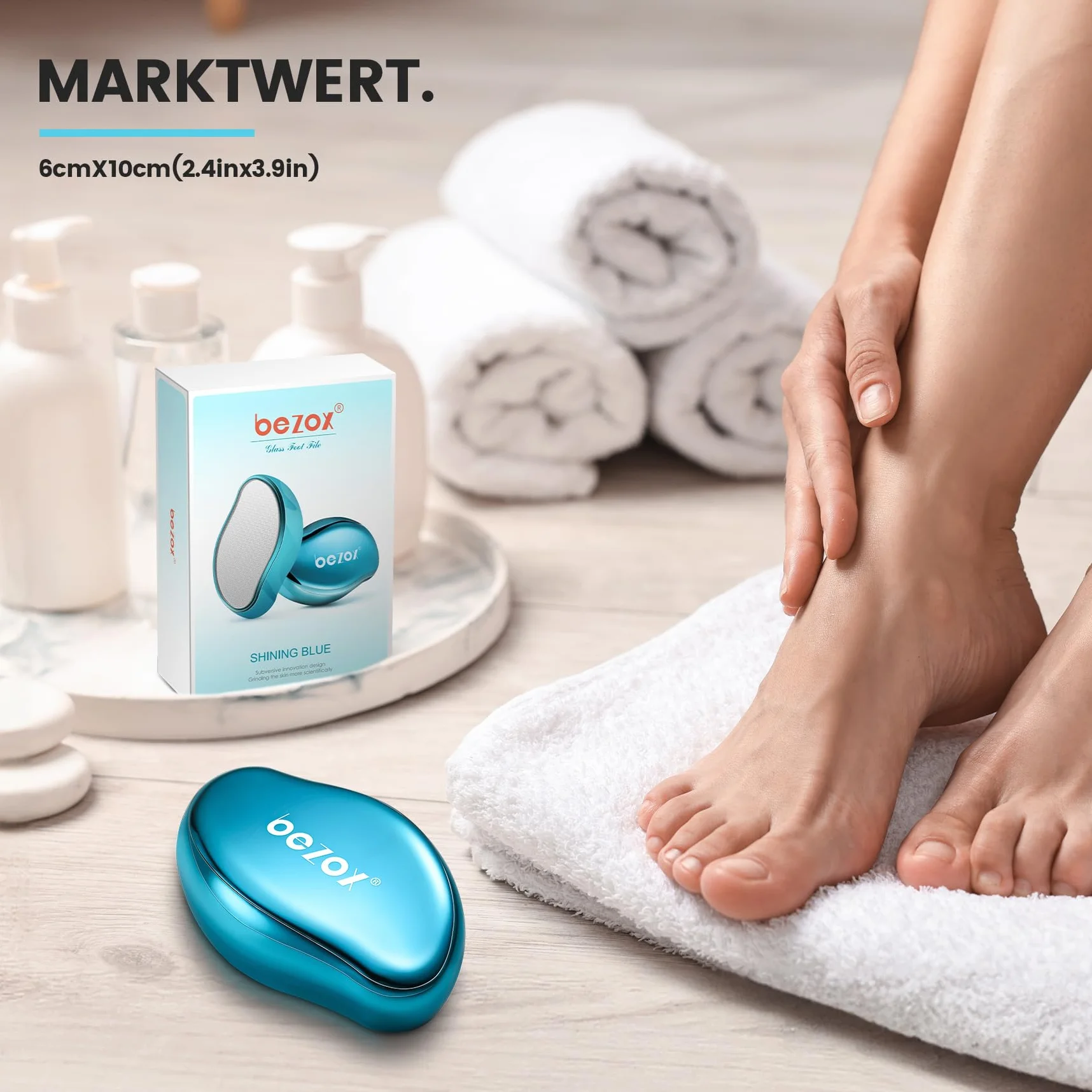 BEZOX 2 w 1 Nano szkło do usuwania zrogowaciałego naskórka – pilnik do pedicure