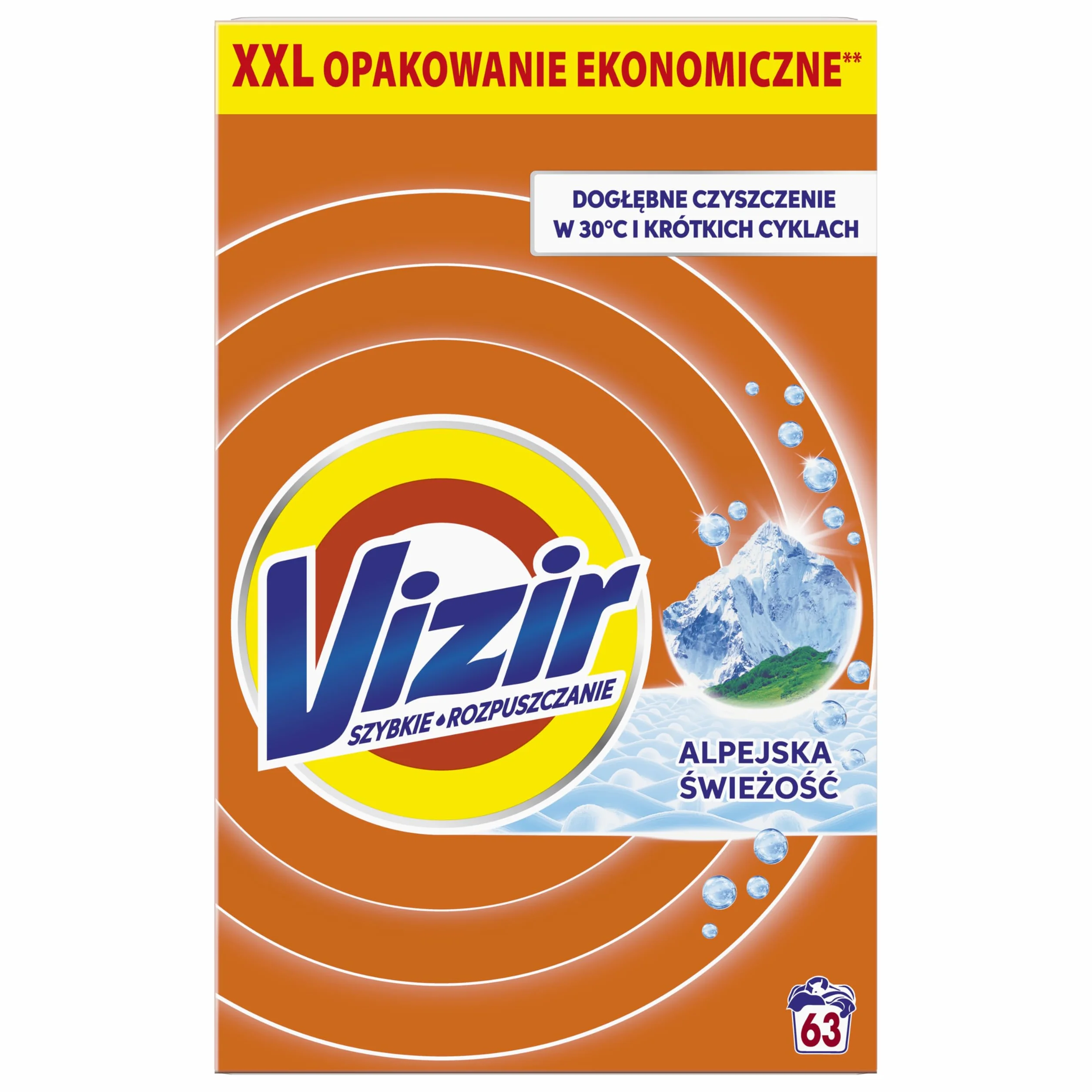 Vizir Proszek Do Prania Alpine Fresh 3.465 kg 63 Prań