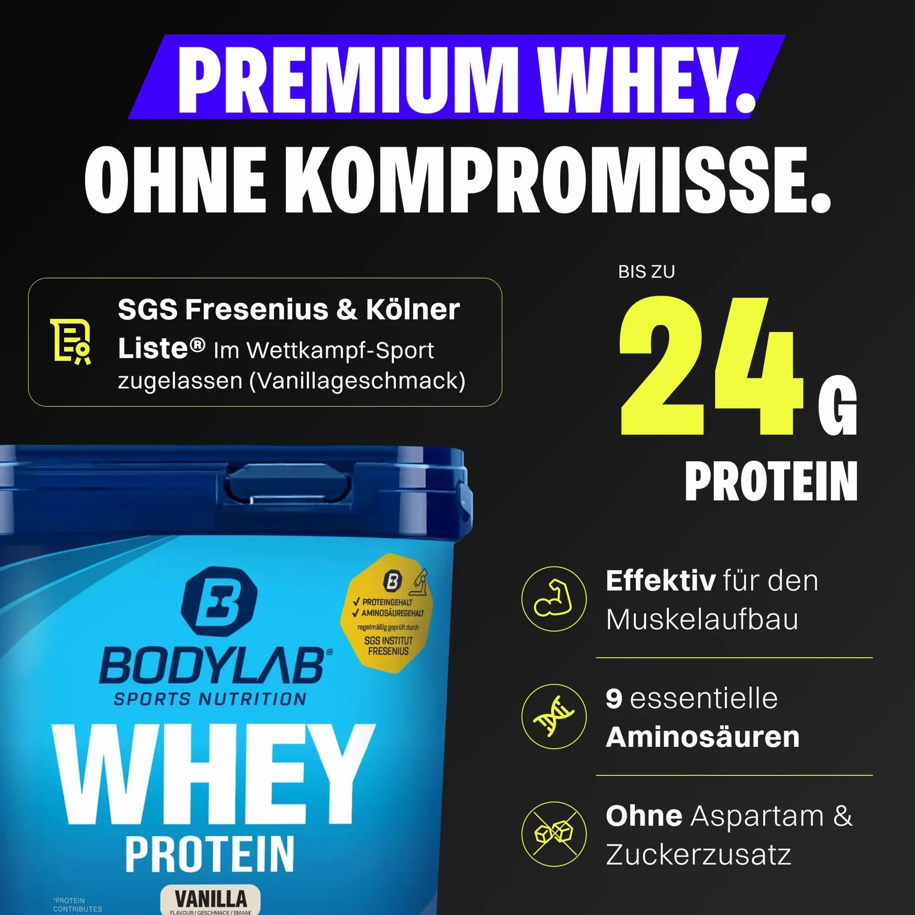 Bodylab24 Whey Protein w proszku, jogurt malinowy, 2 kg
