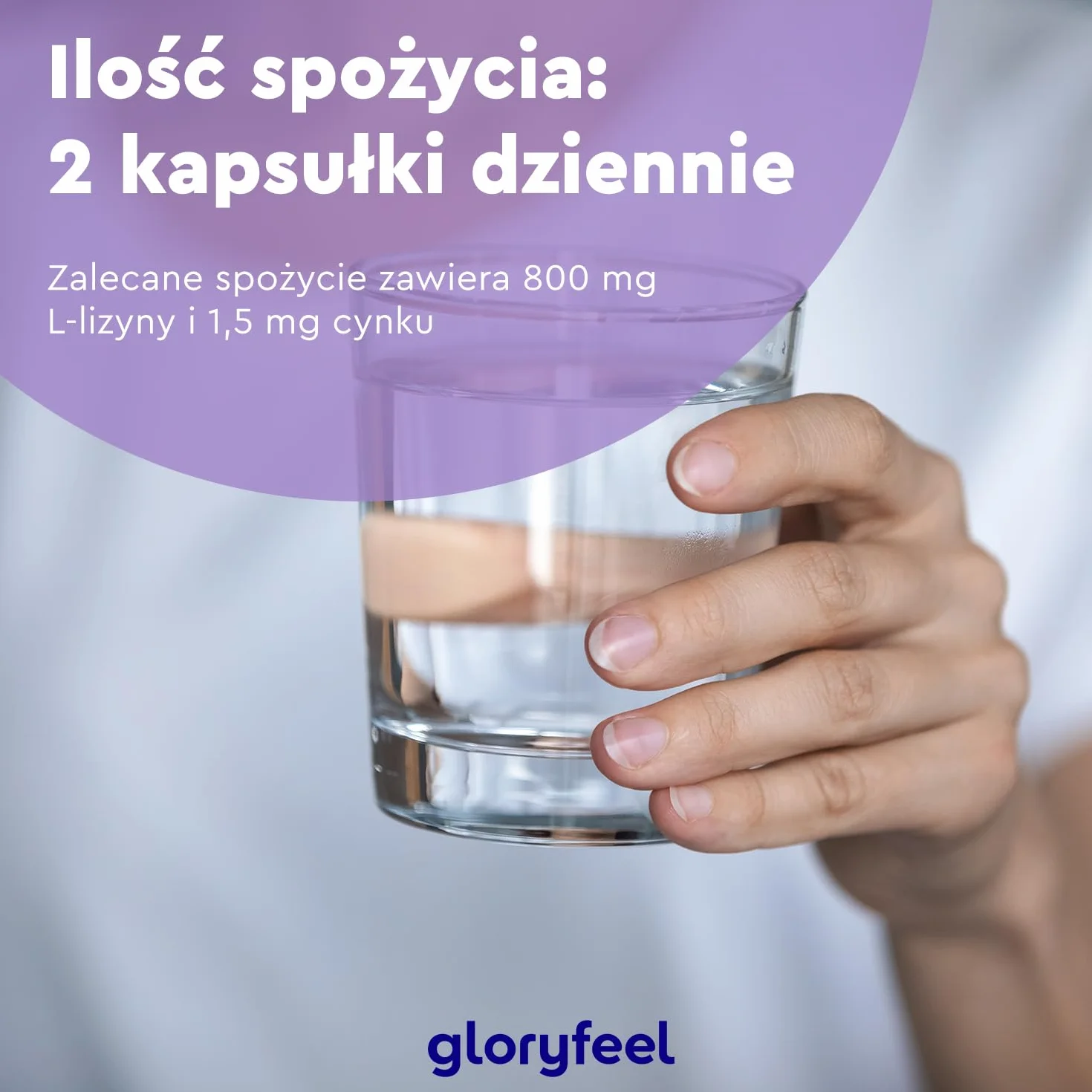 L-Lizyna - 400 wegańskich kapsułek - 1000 mg lizyny w wysokiej dawce dziennej - Niezbędny aminokwas z cynkiem dla układu odpornościowego oraz skóry, włosów i paznokci - Z fermentacji roślinnej