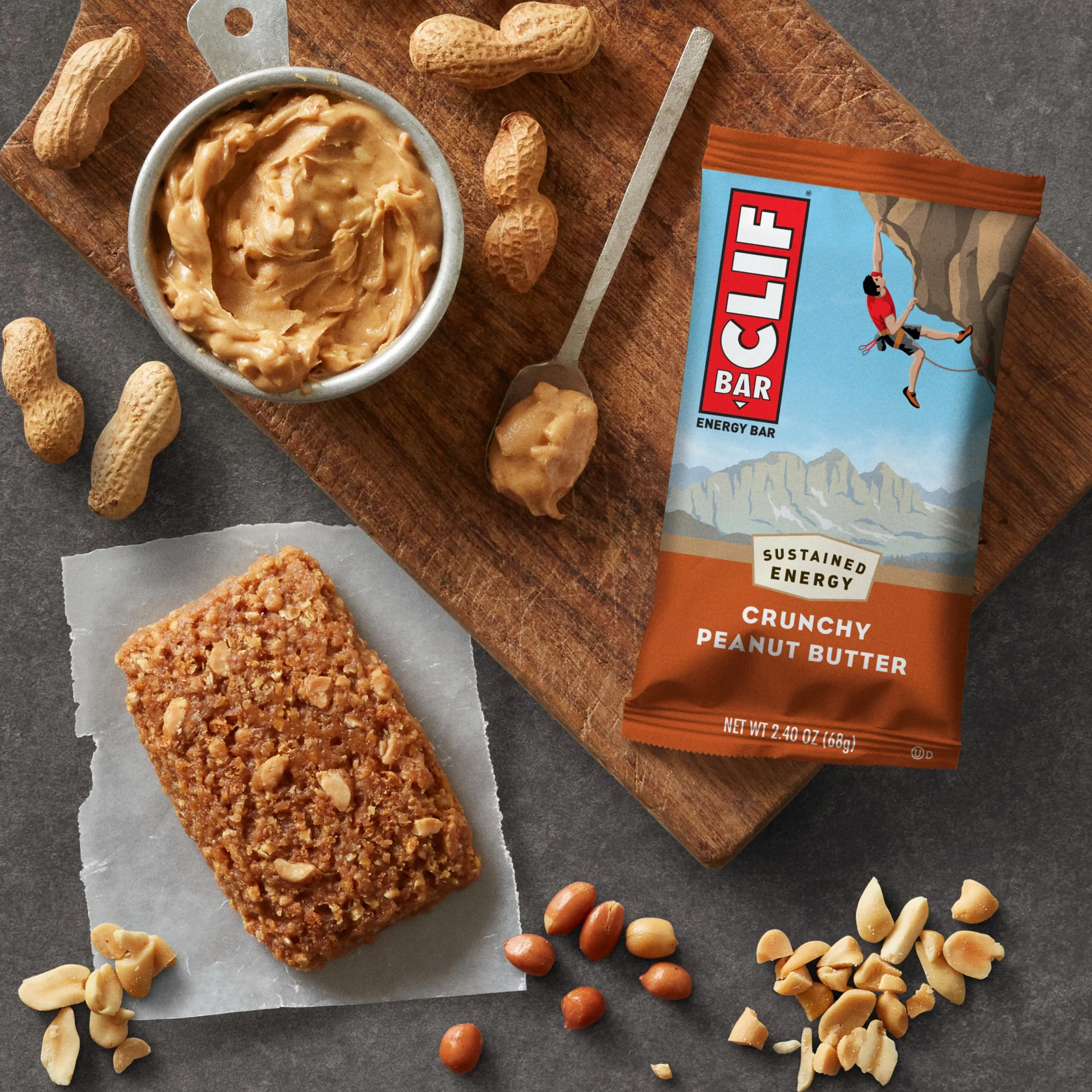 Clif Bar Crunchy Peanut Butter Energy Bars, 12 barów