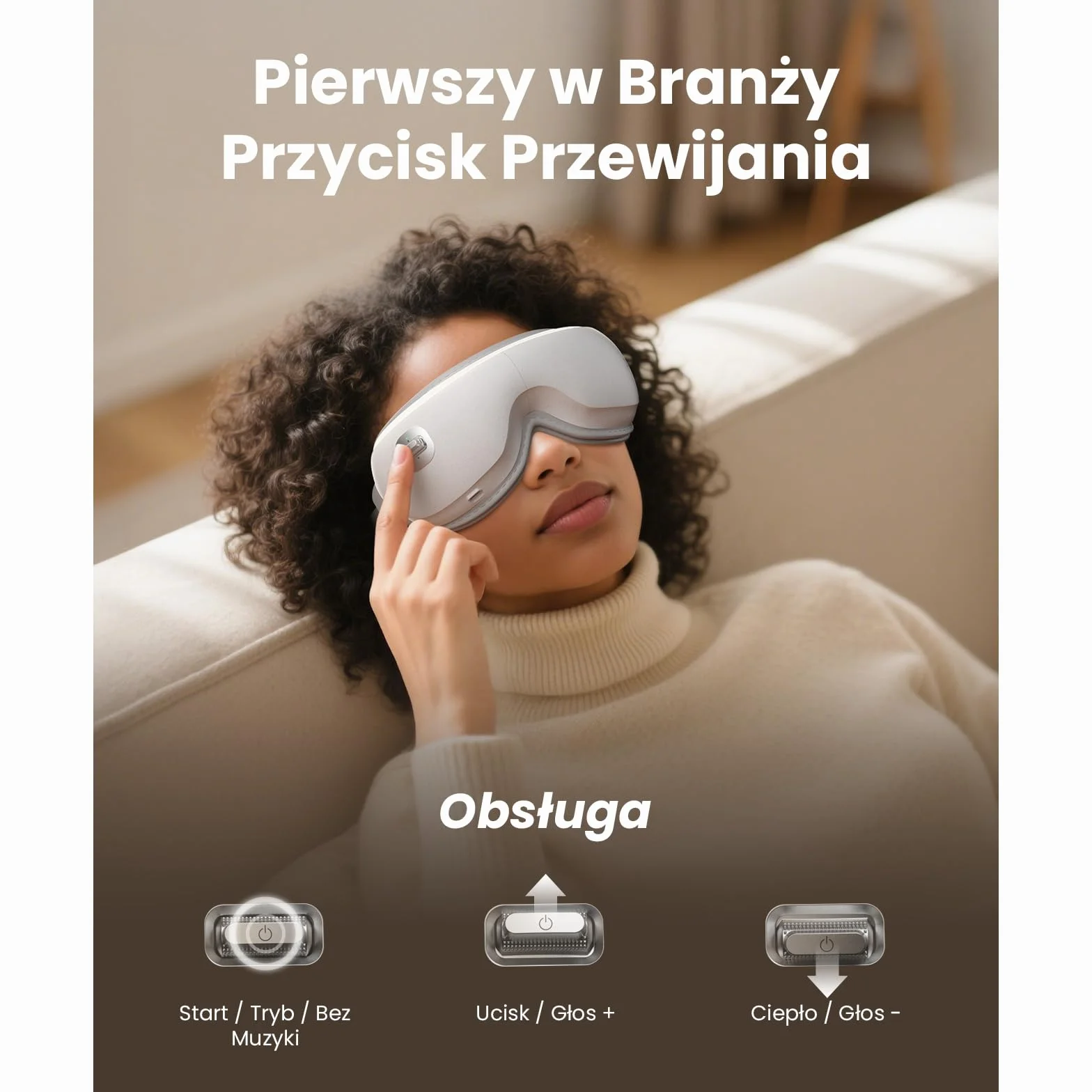 Bob and Brad Zero Pro cichy masażer do oczu z podgrzewaniem i chłodzącą maską żelową, podgrzewana maska 3D na oczy do relaksu i zmęczonych oczu, prezent dla kobiet i mężczyzn