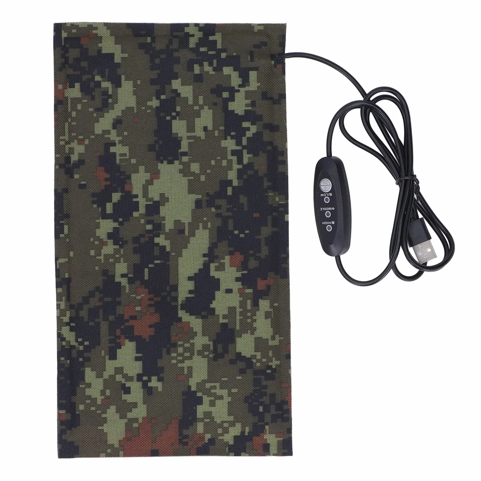 Grzejnik USB – Arkusz grzewczy elektryczny do podgrzewania tkanin, wodoodporny, z 3 poziomami temperatury, wymiary: 15 x 28 cm (1 para)