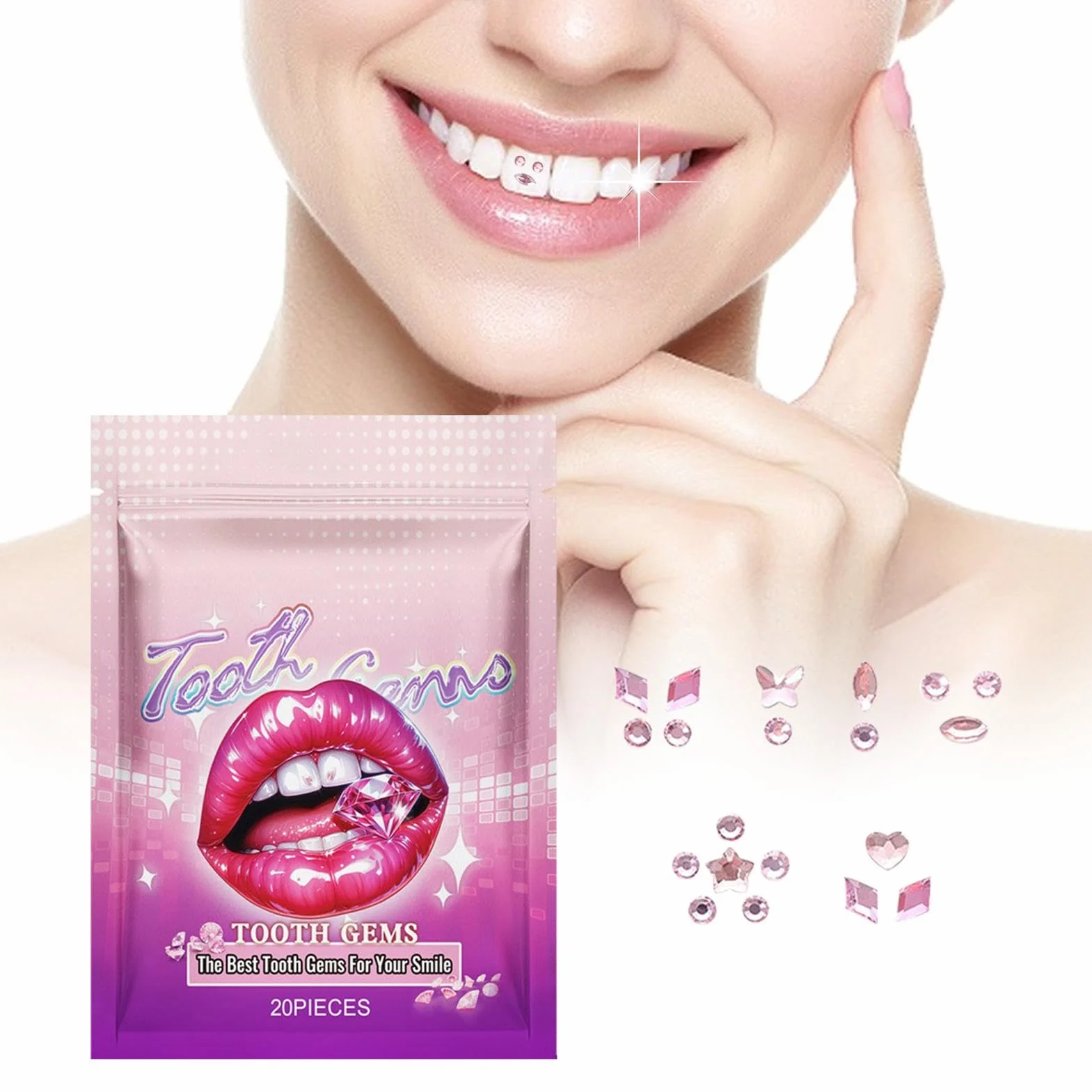 Tooth Gems zestaw biżuterii z klejnotami zębowymi kryształowy ząb kamienie szlachetne do zębów