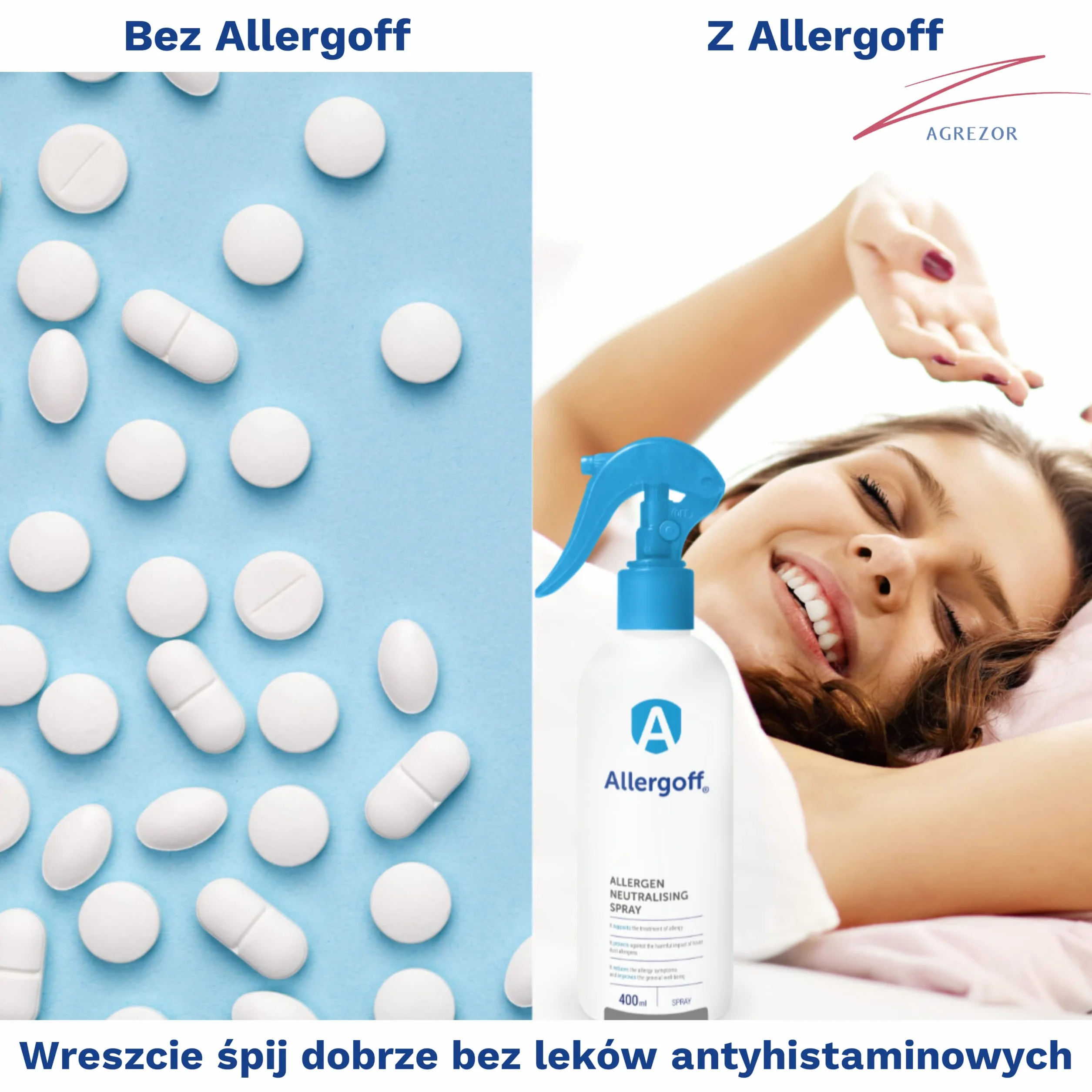 Allergoff spray na roztocza do materacy i tekstyliów - kontrola alergenów