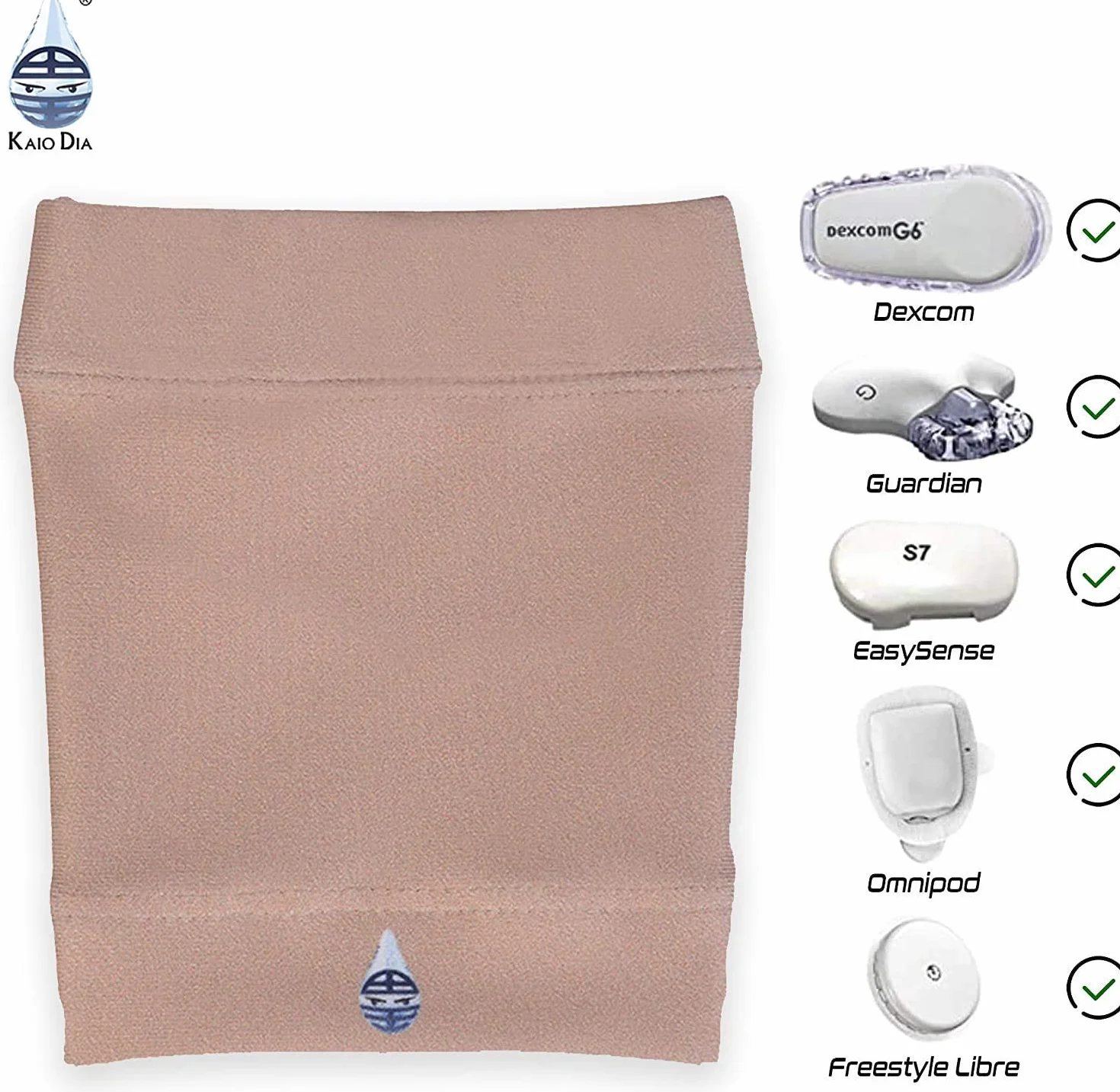 Dia-Band Mankiet Ochronny do Sensora Glukozy Freestyle Libre, Medtronic, Dexcom, Omnipod - Opaska dla Diabetyków XS (22-26 cm)