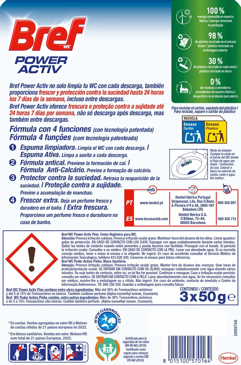 Bref Wisząca WC Power Active Triplo Natura – 1 blister
