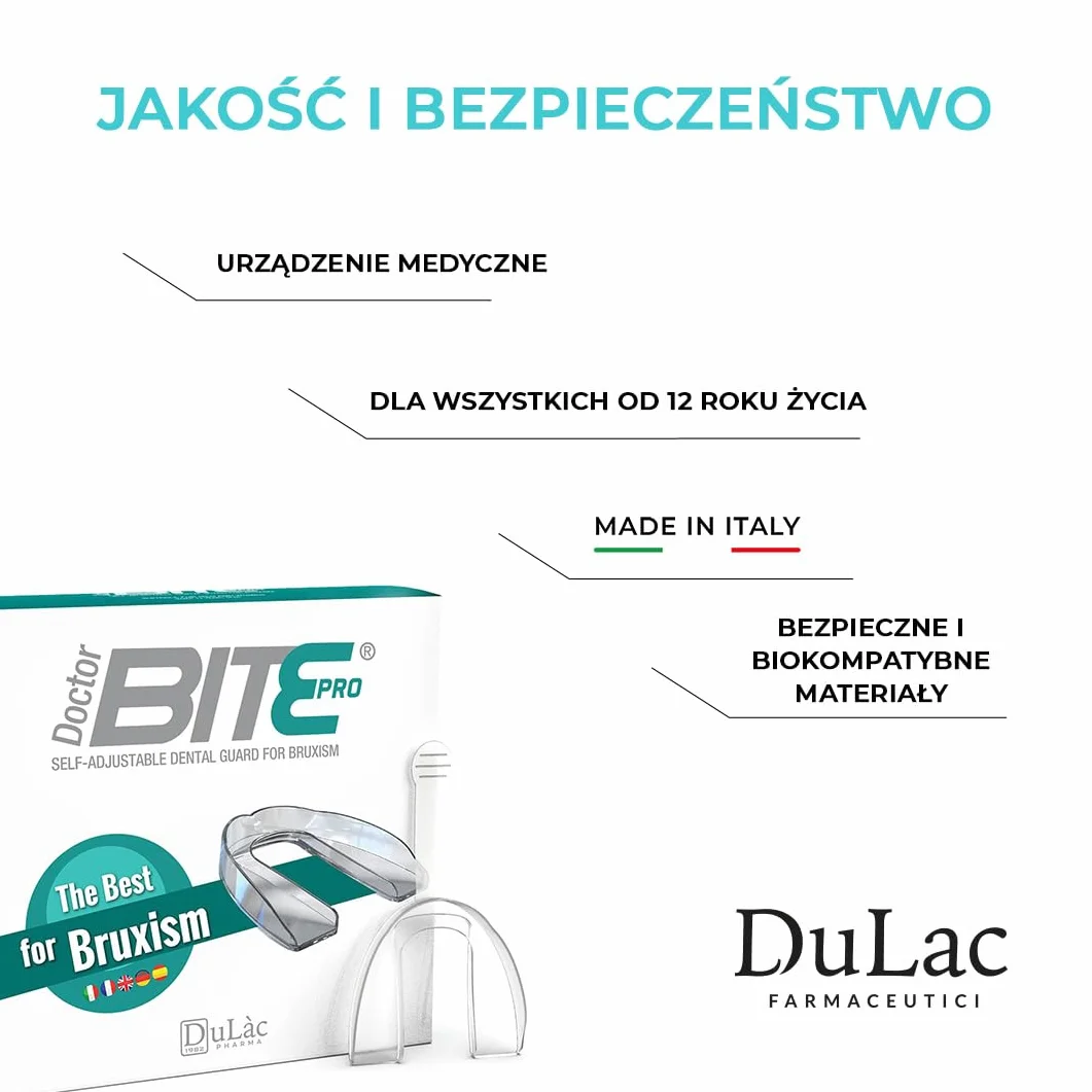 Dulàc Doctor Bite Pro Samomodelujące Urządzenie Medyczne Na Bruksizm Nocny Made In Italy