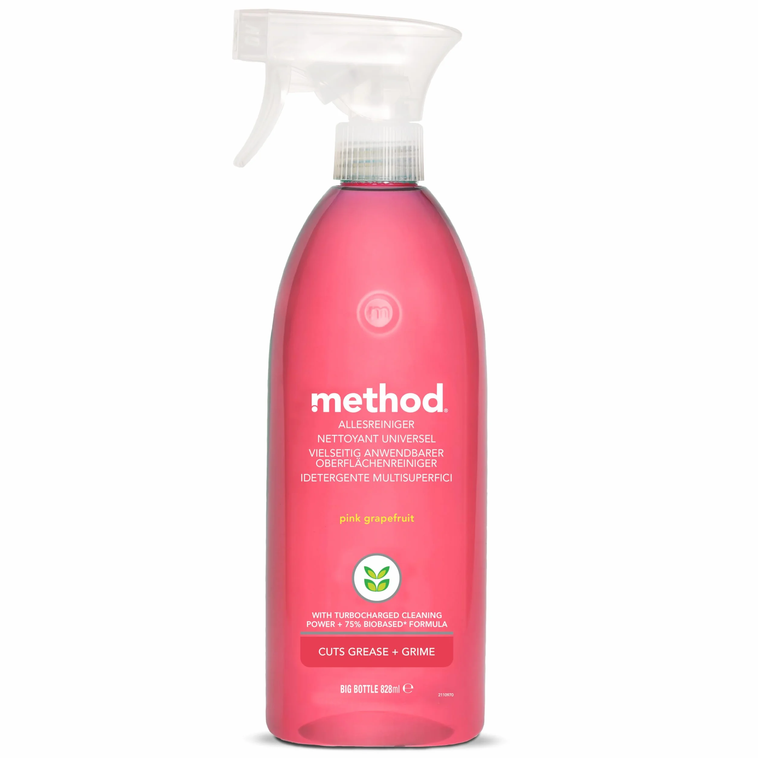 method Uniwersalny środek czyszczący, usuwa brud i brud z różnych powierzchni, zapach grejpfruta, dokładne czyszczenie, 1 x 828 ml