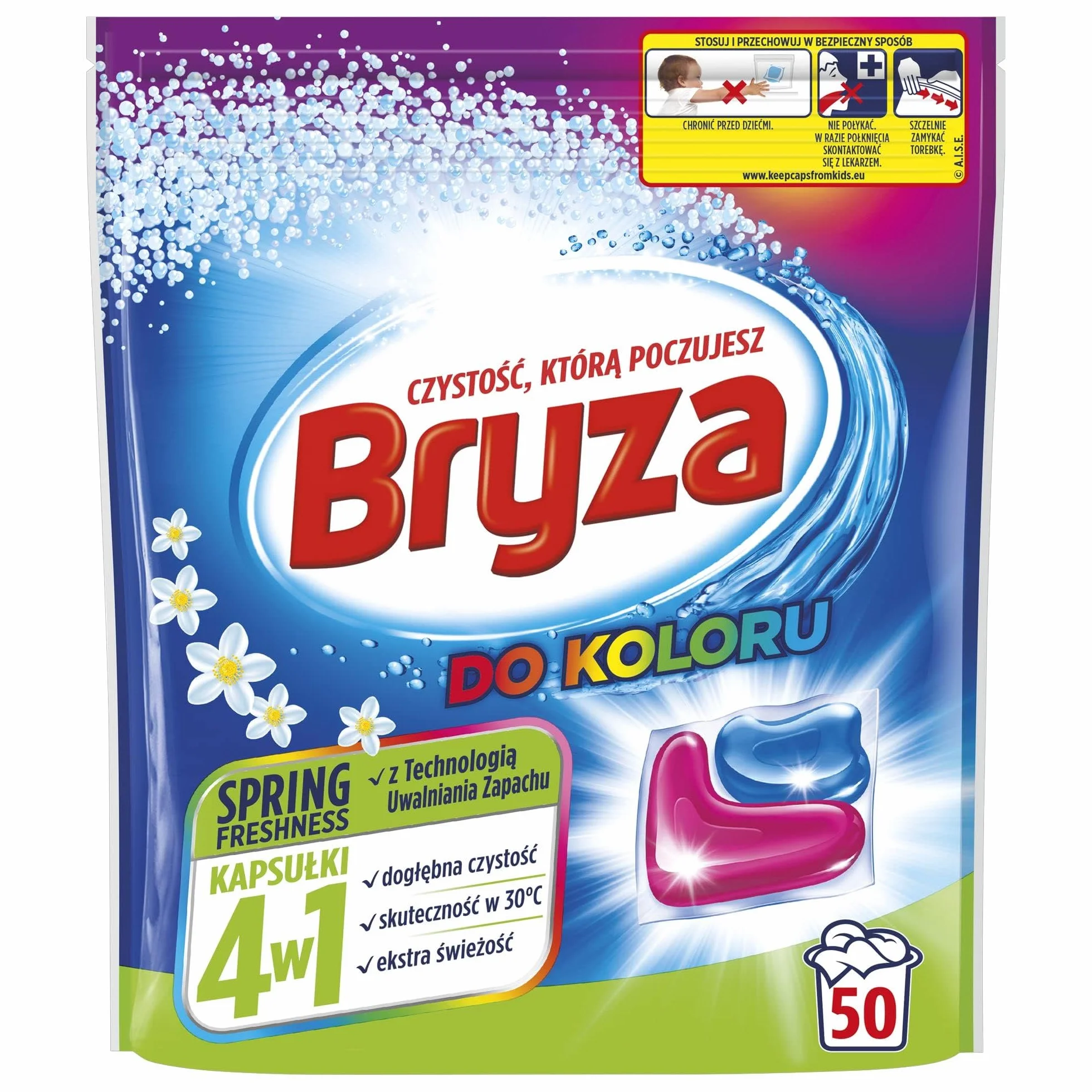 Bryza Kapsułki do Prania 50 Sztuk