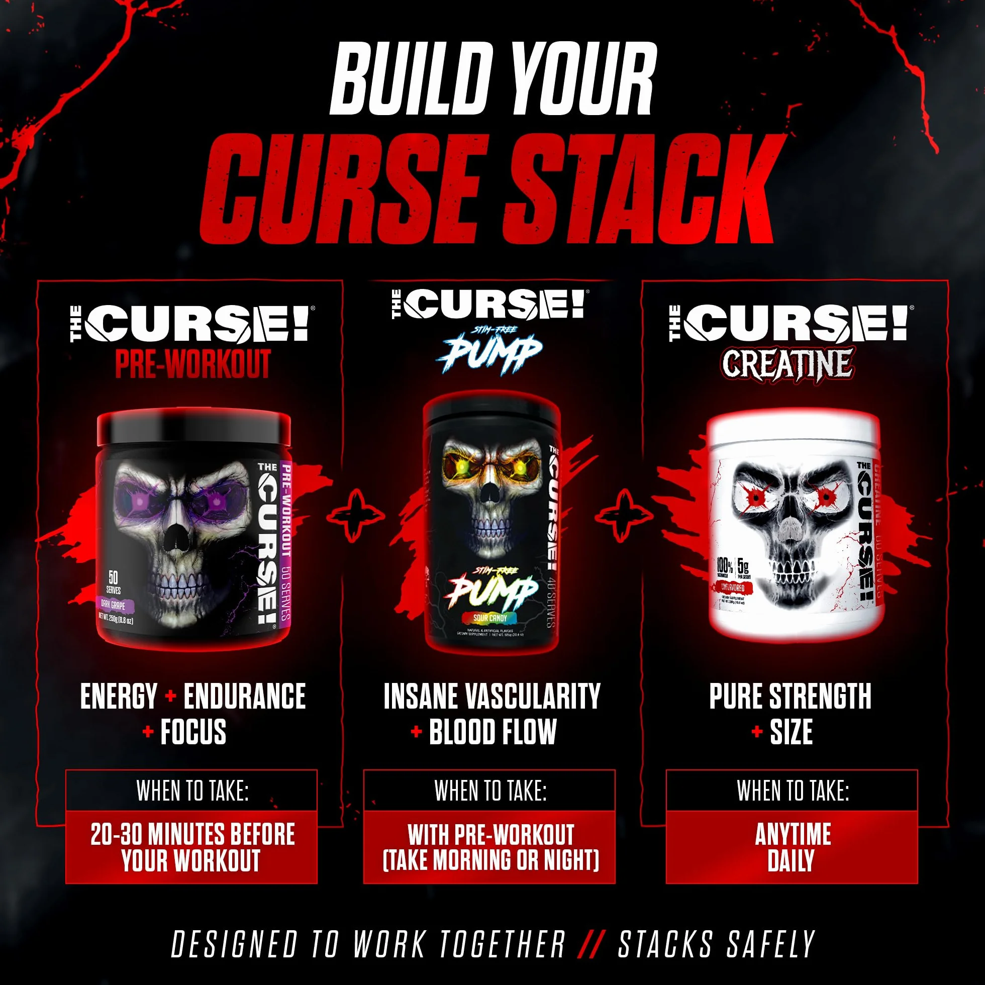 JNX Sports The Curse! 50 serv Peach Mango Przedtreningówka