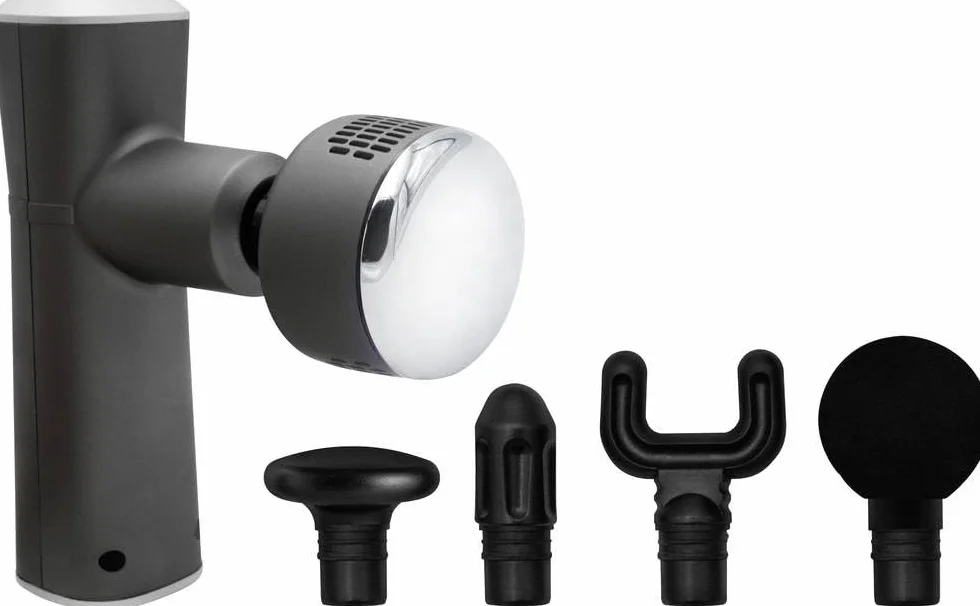 Lifenaxx Pro LX-041 masażer mięśni z terapią ciepłem i zimnem, 6 poziomów, 5 głowic, 2000 mAh
