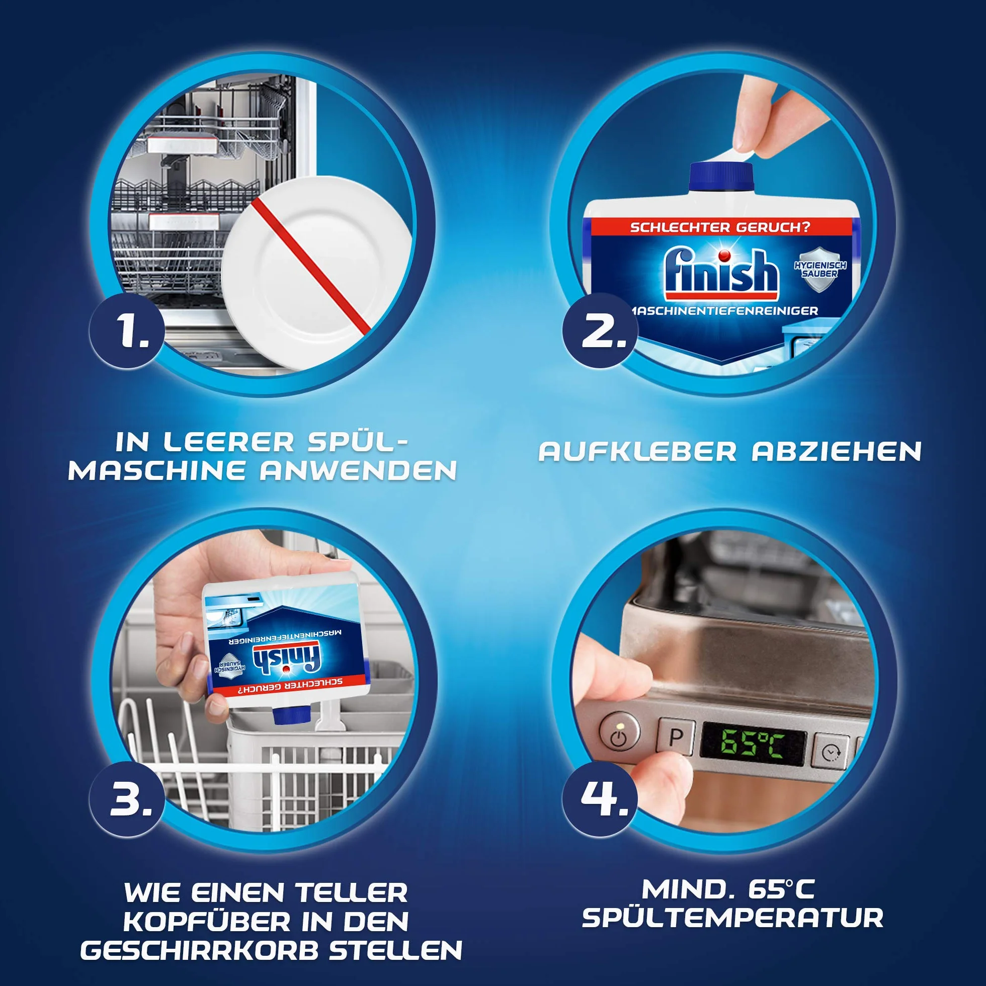 Finish Głęboki środek do czyszczenia maszyn 250 ml