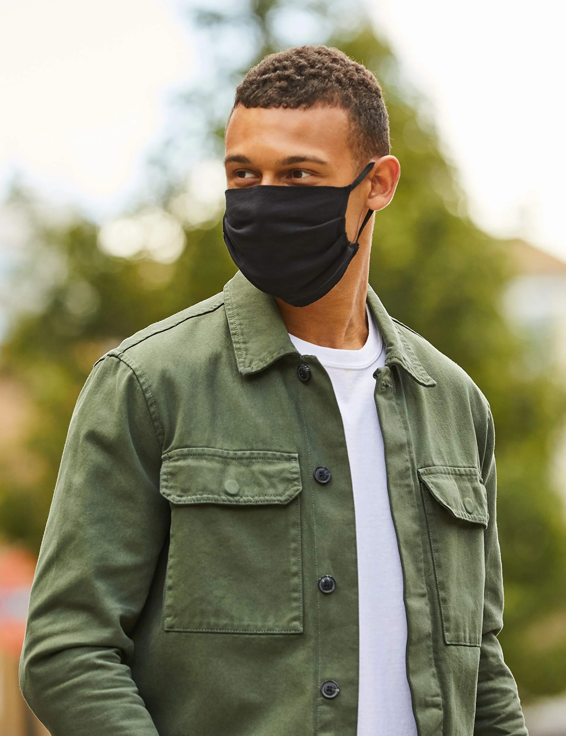 Maski Ochronne Pleated Face Mask Czarne 10 Sztuk