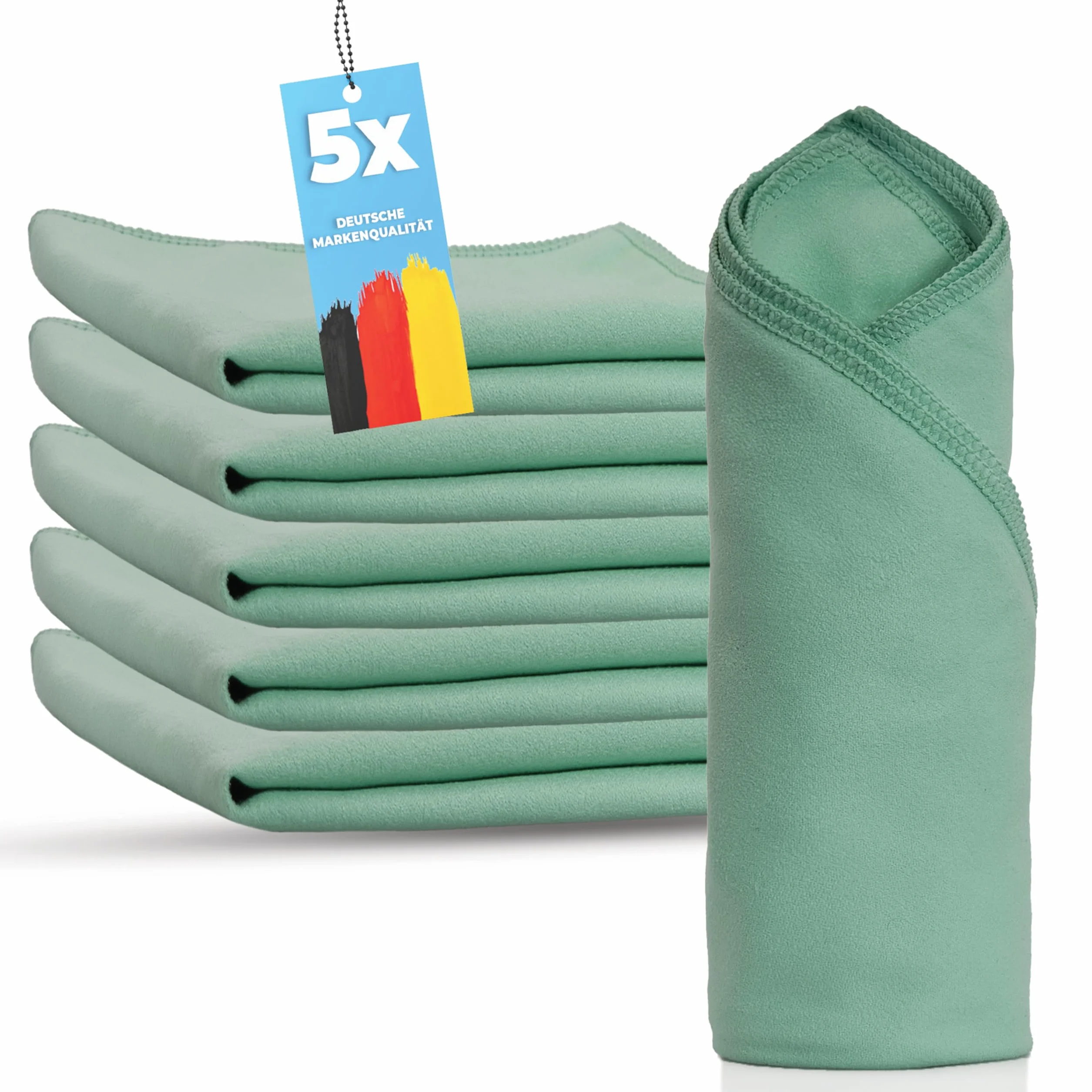 5 x ściereczka do polerowania mebli premium – 40 x 40 cm – czyszczenie bez kłaczków, idealna do mebli, szkła i oleju drzewnego, wysokiej jakości ściereczka do polerowania zapewnia wysoki