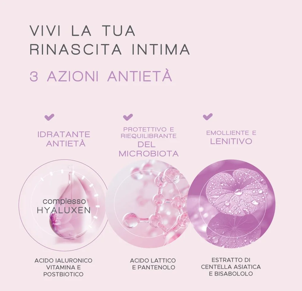 DERMOXEN ANTI-AGING Serum intymne dla kobiet 30 ml | Nawilżające i łagodzące serum do skóry wrażliwej i suchej l | Z kwasem hialuronowym, witaminą E, pH 4, bez konserwantów