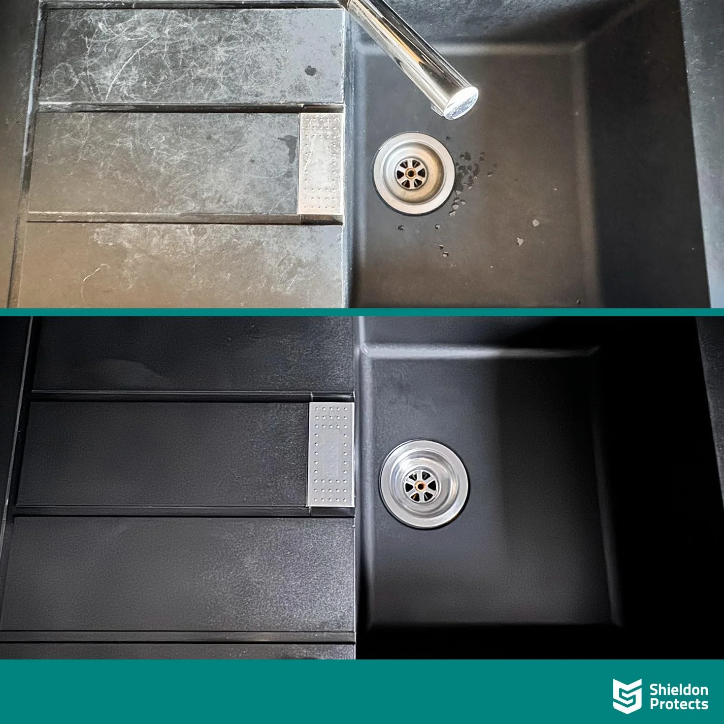 Shieldon Sink Restorer Zestaw do czyszczenia zlewu granitowego 3-etapowy system