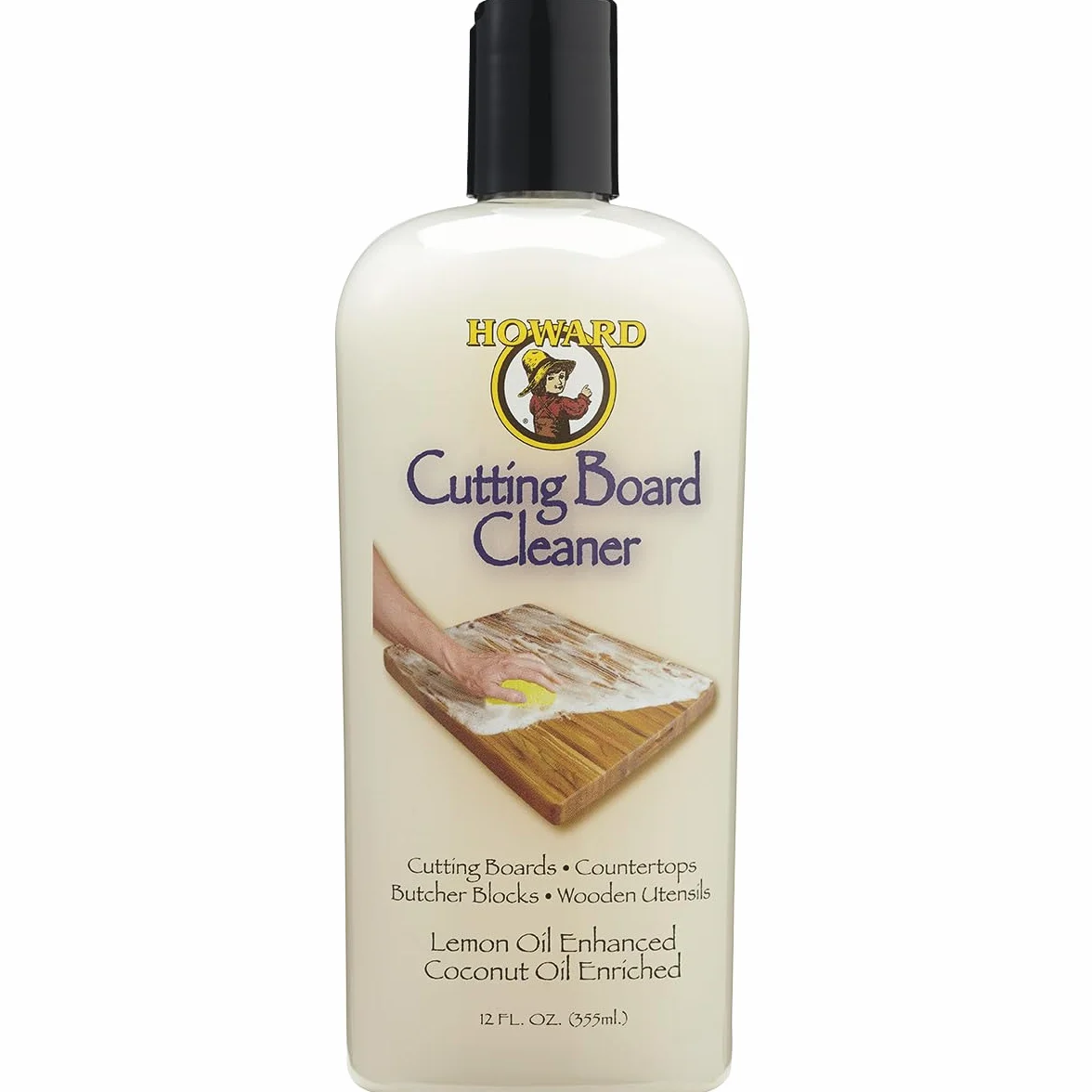 Howard środek do czyszczenia desek do krojenia do drewnianych desek kuchennych do krojenia, deski prototypowe, narzędzia do krojenia drewna, bezpieczny dla żywności, 355 ml