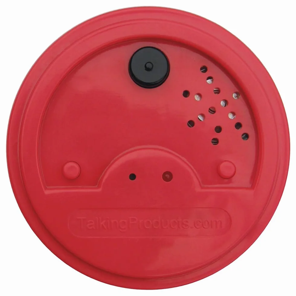 Talking Products, Talking Tins Voice Recorders, Nagrywaj i odtwarzaj własne spersonalizowane przypomnienia o wiadomościach głosowych. Opakowanie 3 szt. Czerwony. Idealny do samodzielnego życia oraz mówienia i słuchania