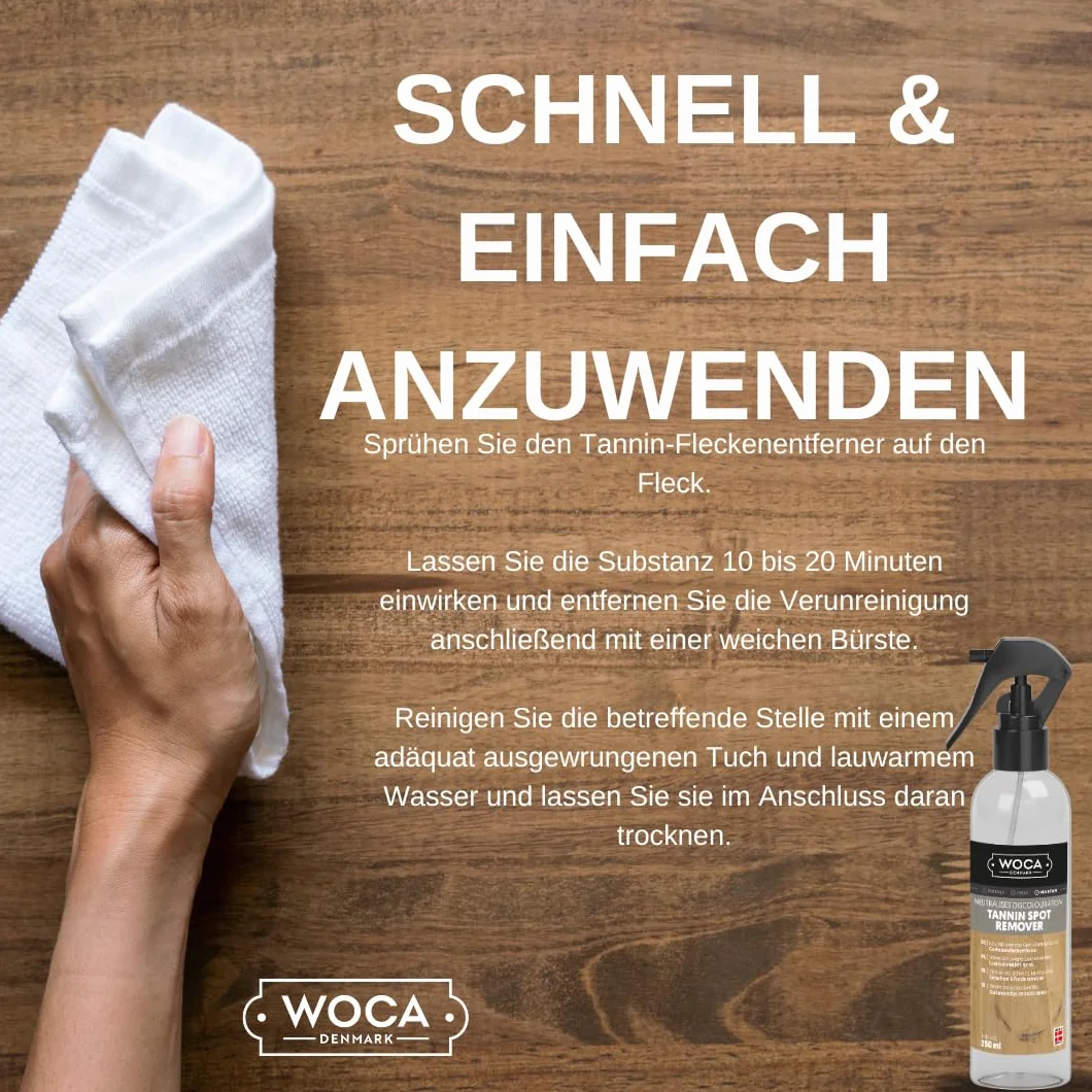 WOCA Spray do plam z kwasu garbowanego 0,25 l, 1 sztuka, 551005A