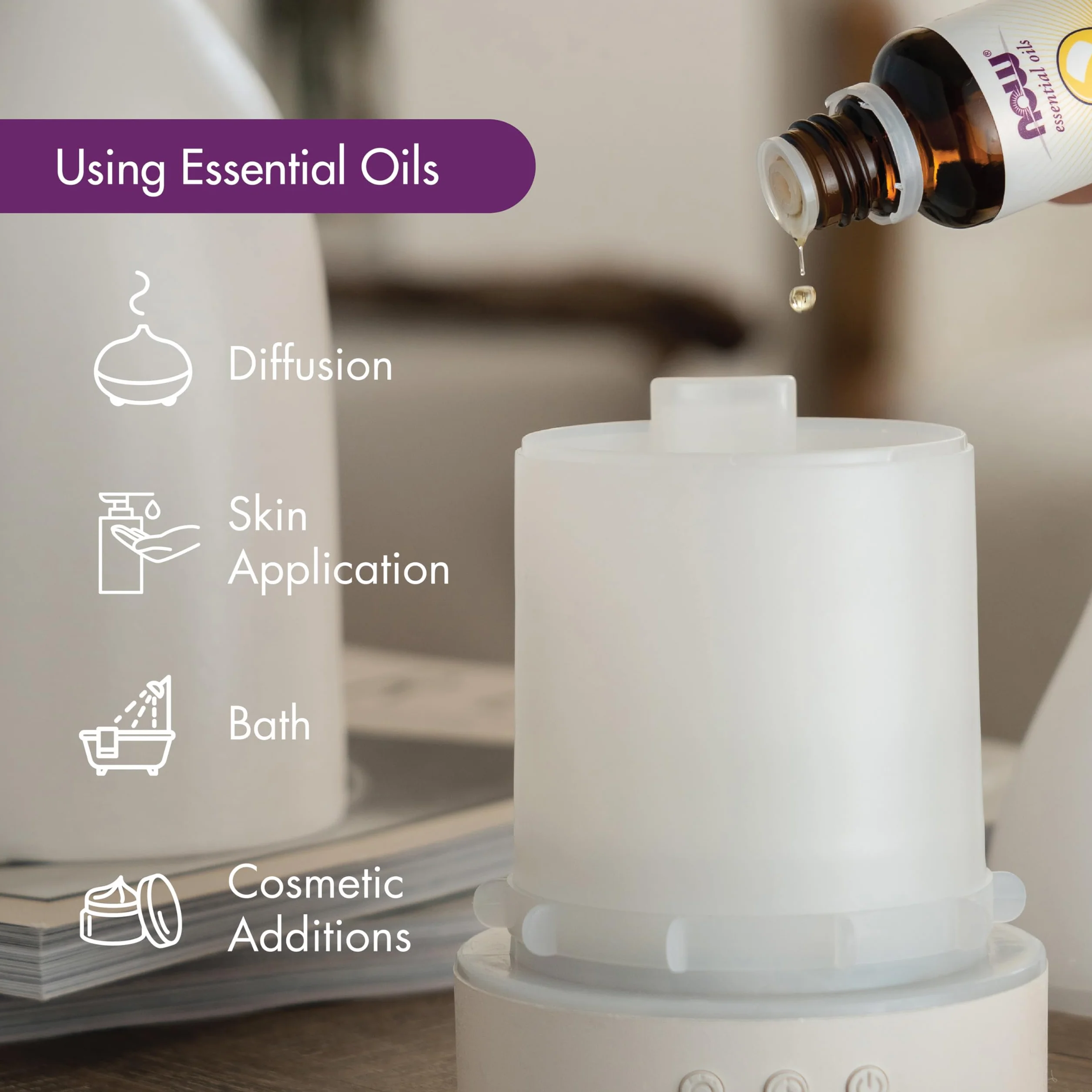 NOW Essential Oils Frankincense Oil Blend 20% czysty olej z kadzidłowca w jojoba aromaterapia 30 ml