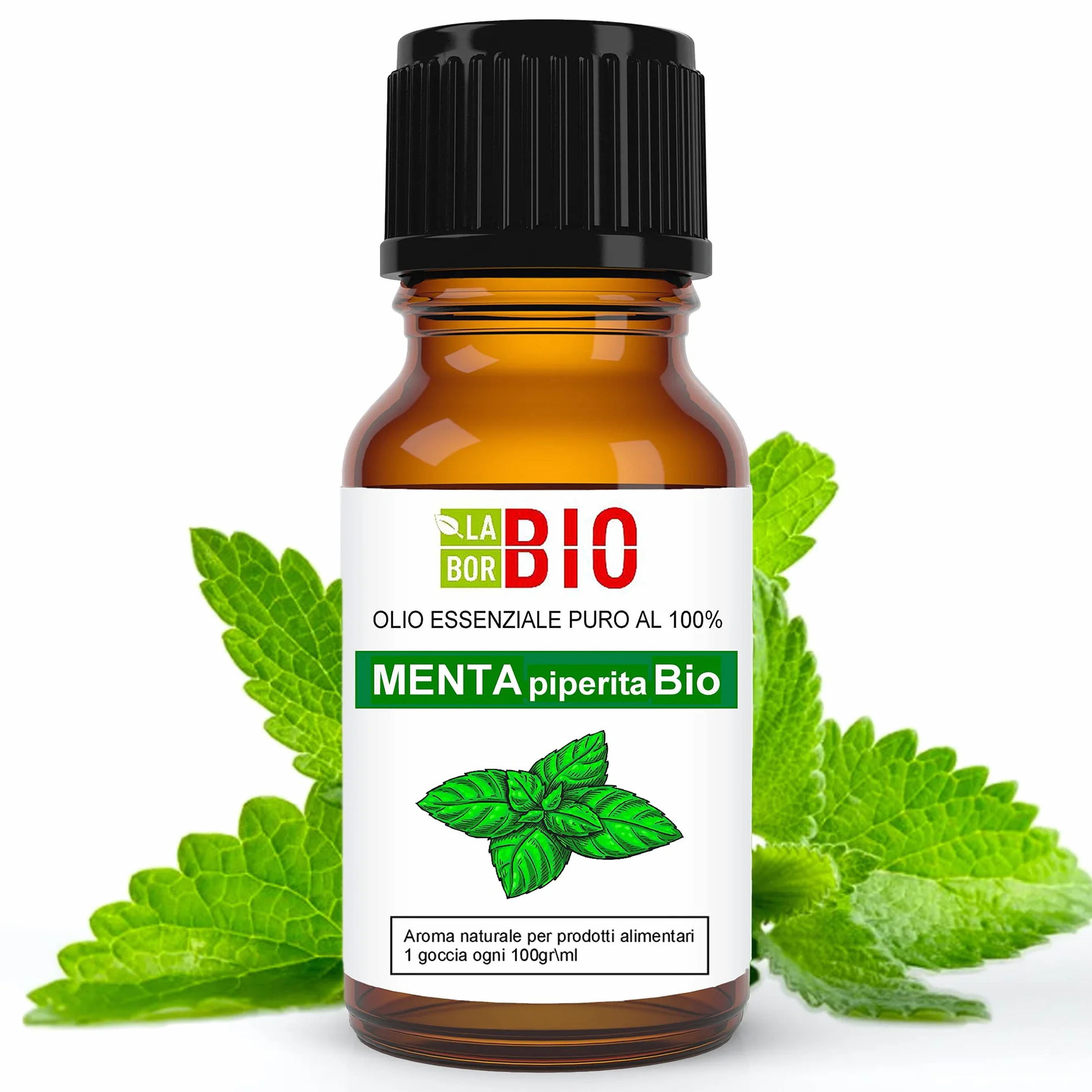 Miętowy Olejek Eteryczny Bio - 100% Czysty i Naturalny 10 ml - Aromaterapia Terapeutyczny Kosmetyk - Laborbio