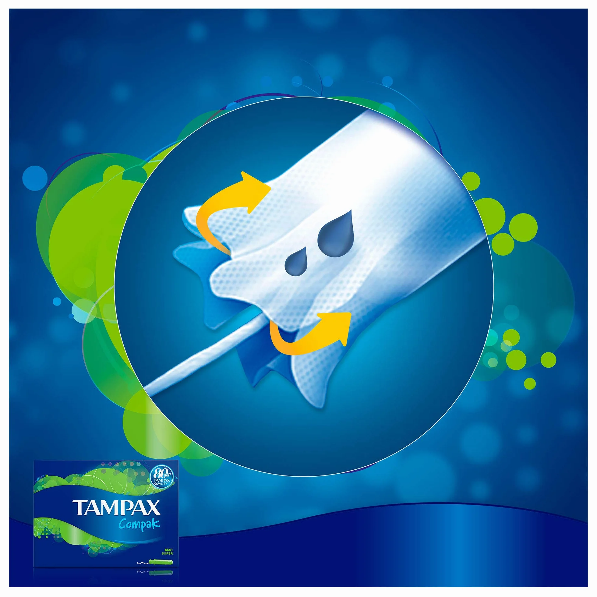 Tampax Compak Super tampony z aplikatorem, 16 sztuk