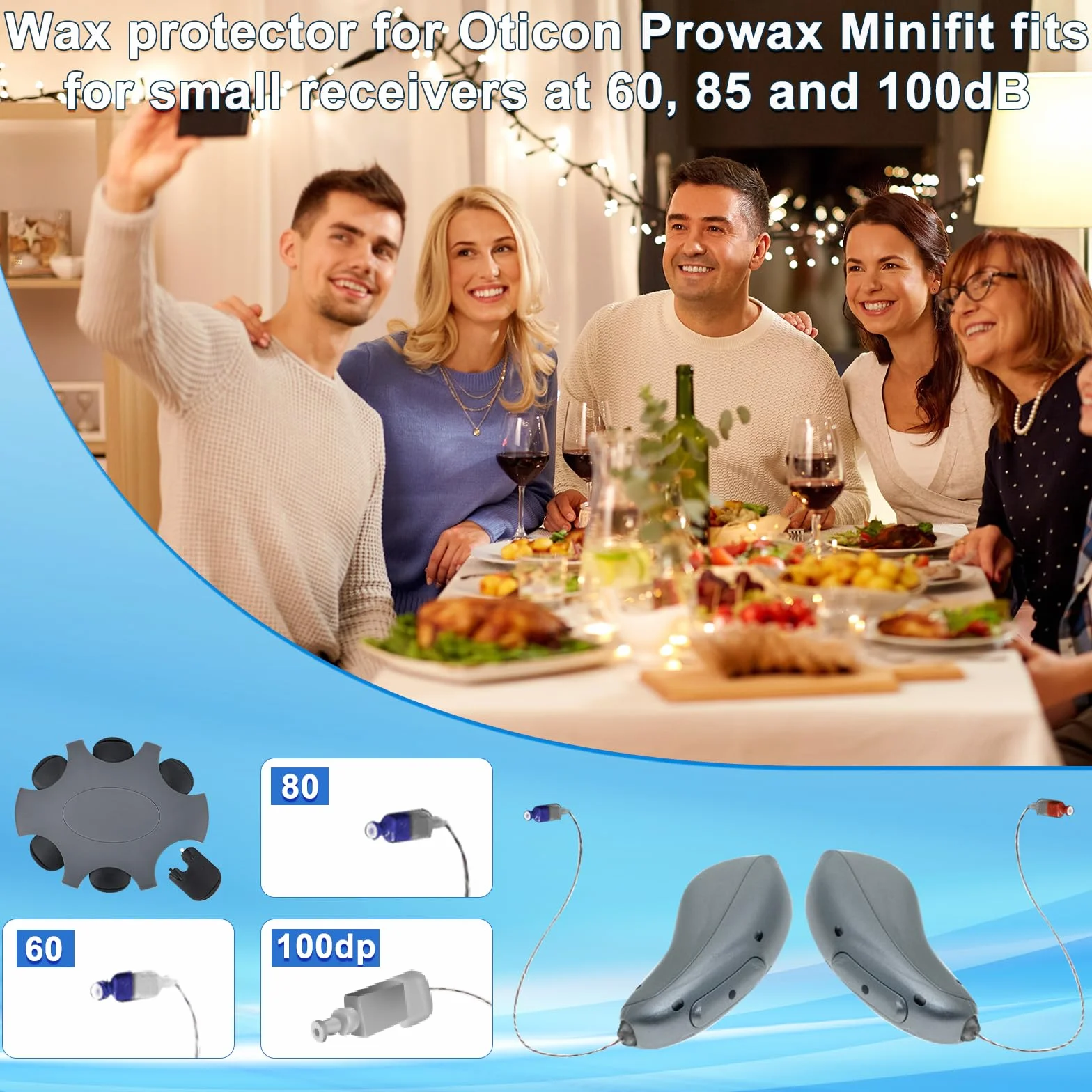 18 Szt. Filtry Przeciwwoskowinowe do Oticon ProWax Minifit, Wymienne Oslony Przeciwwoskowinowe Filtry Przeciwwoskowinowe do Aparatów Sluchowych Zgodne z Oticon ProWax Minifit