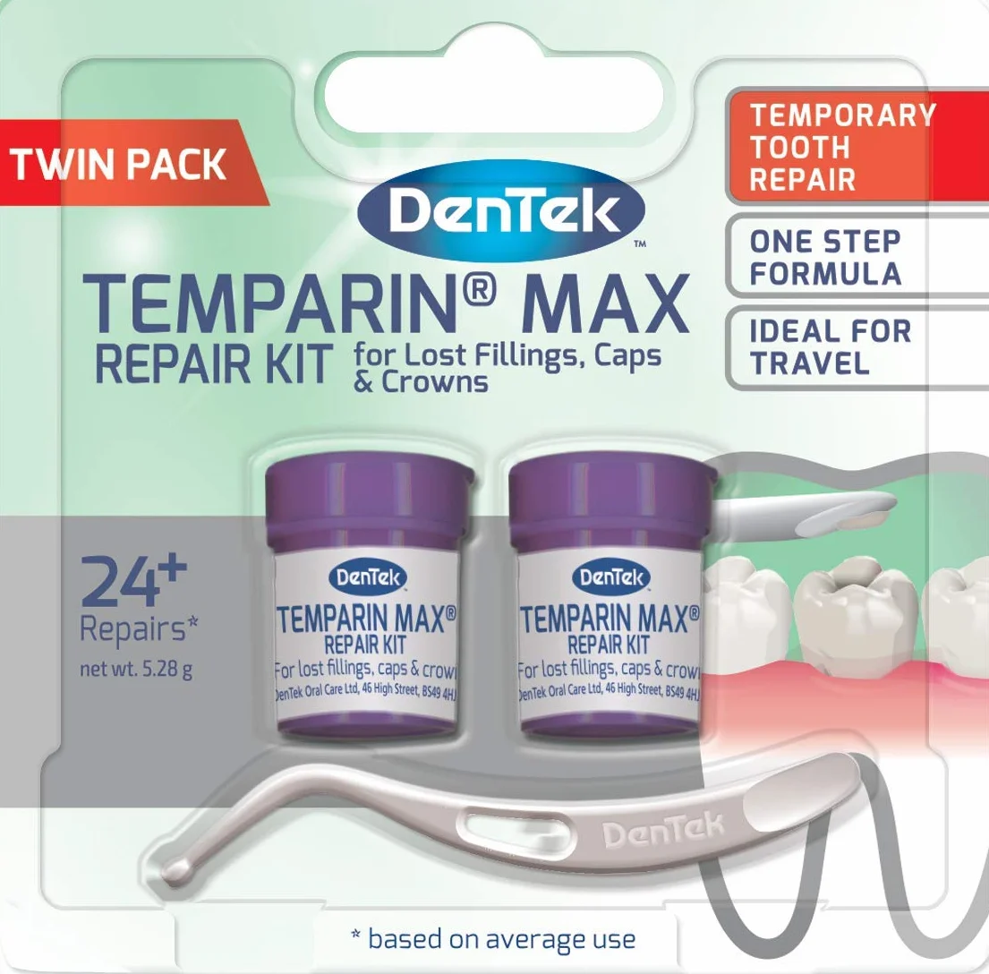 DenTek Tymczasowe naprawa zębów Twin Pack